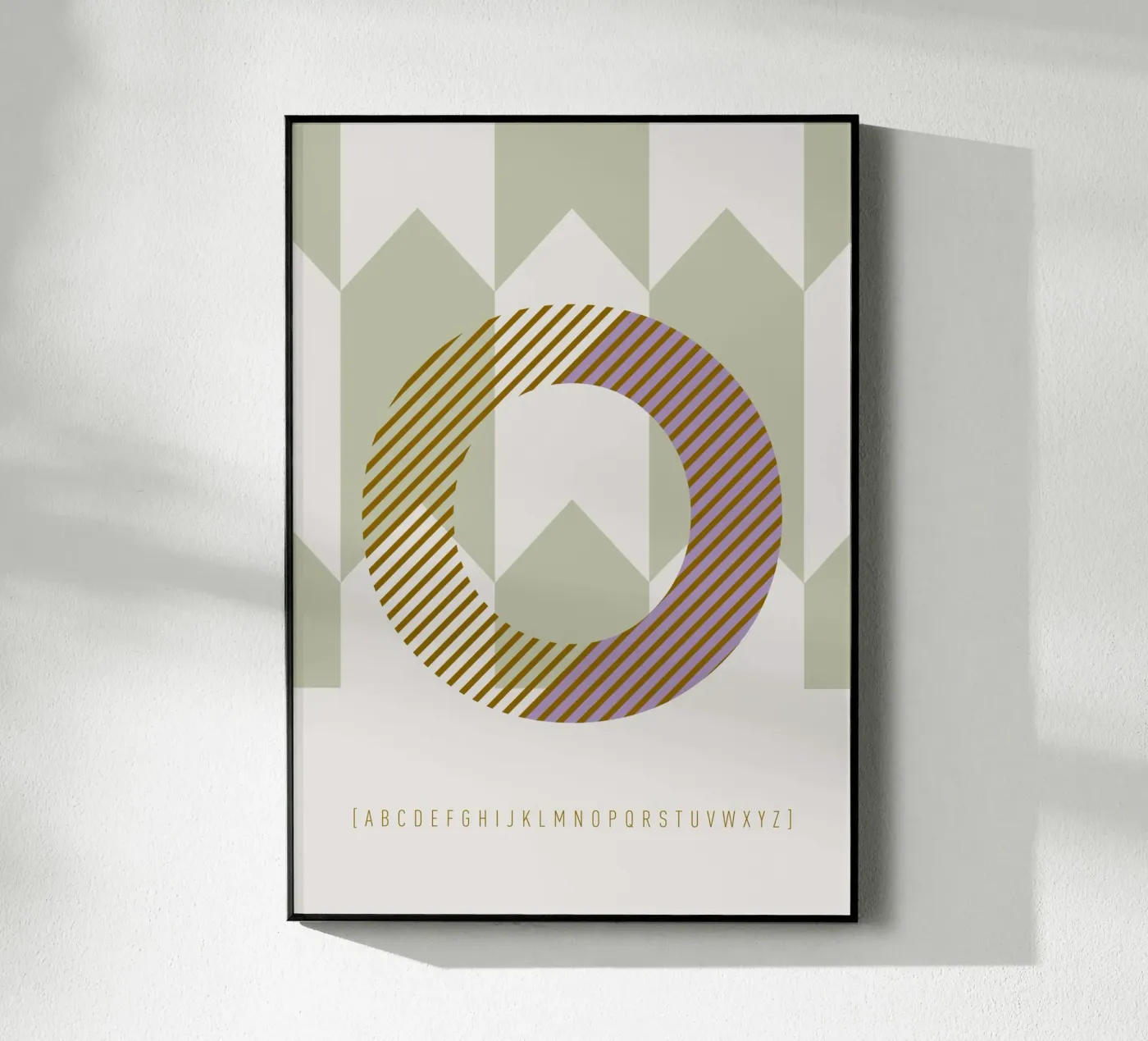 O Typeface Alphabet plexiglass da lazydaypaper