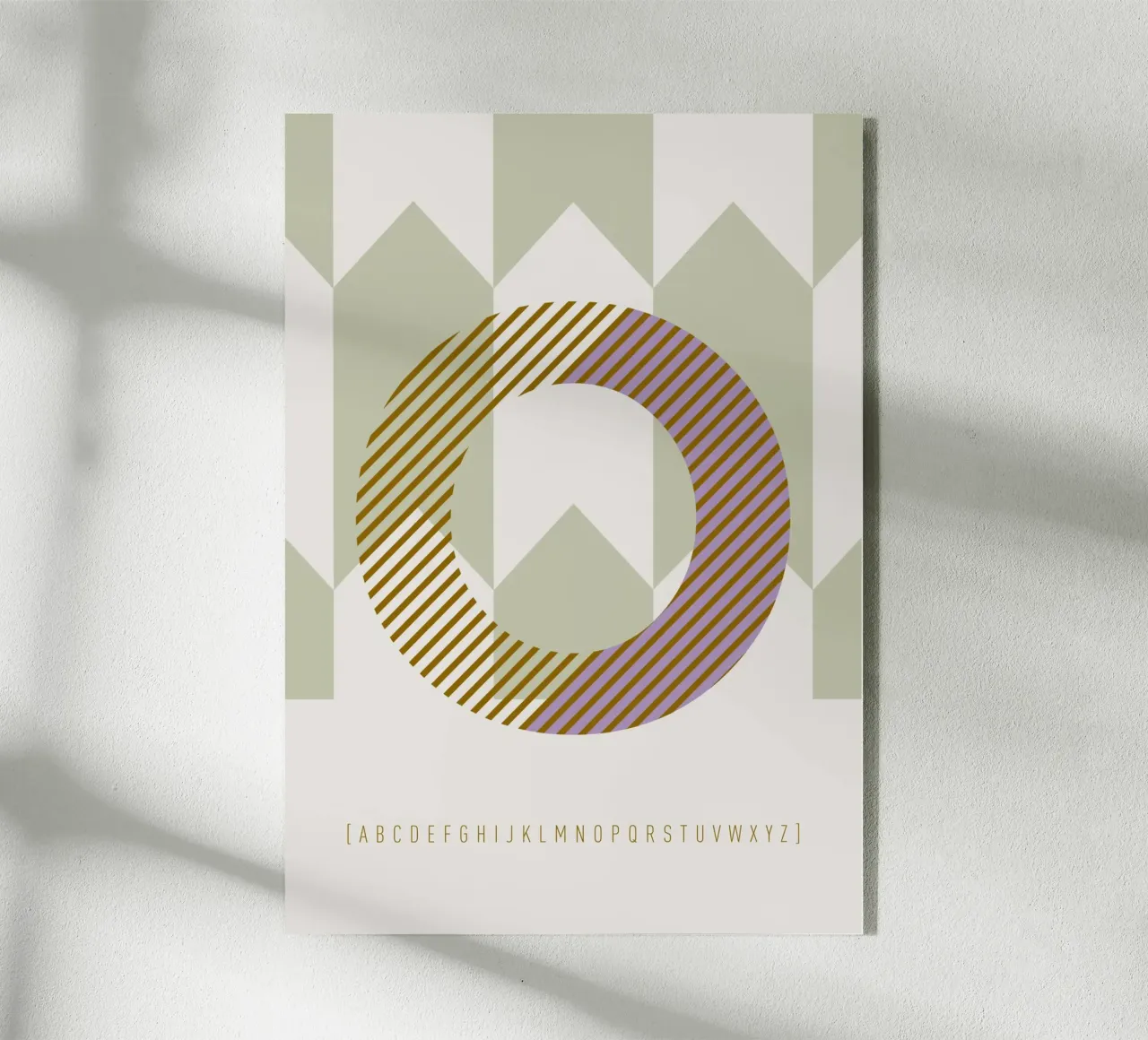 O Typeface Alphabet plexiglass da lazydaypaper