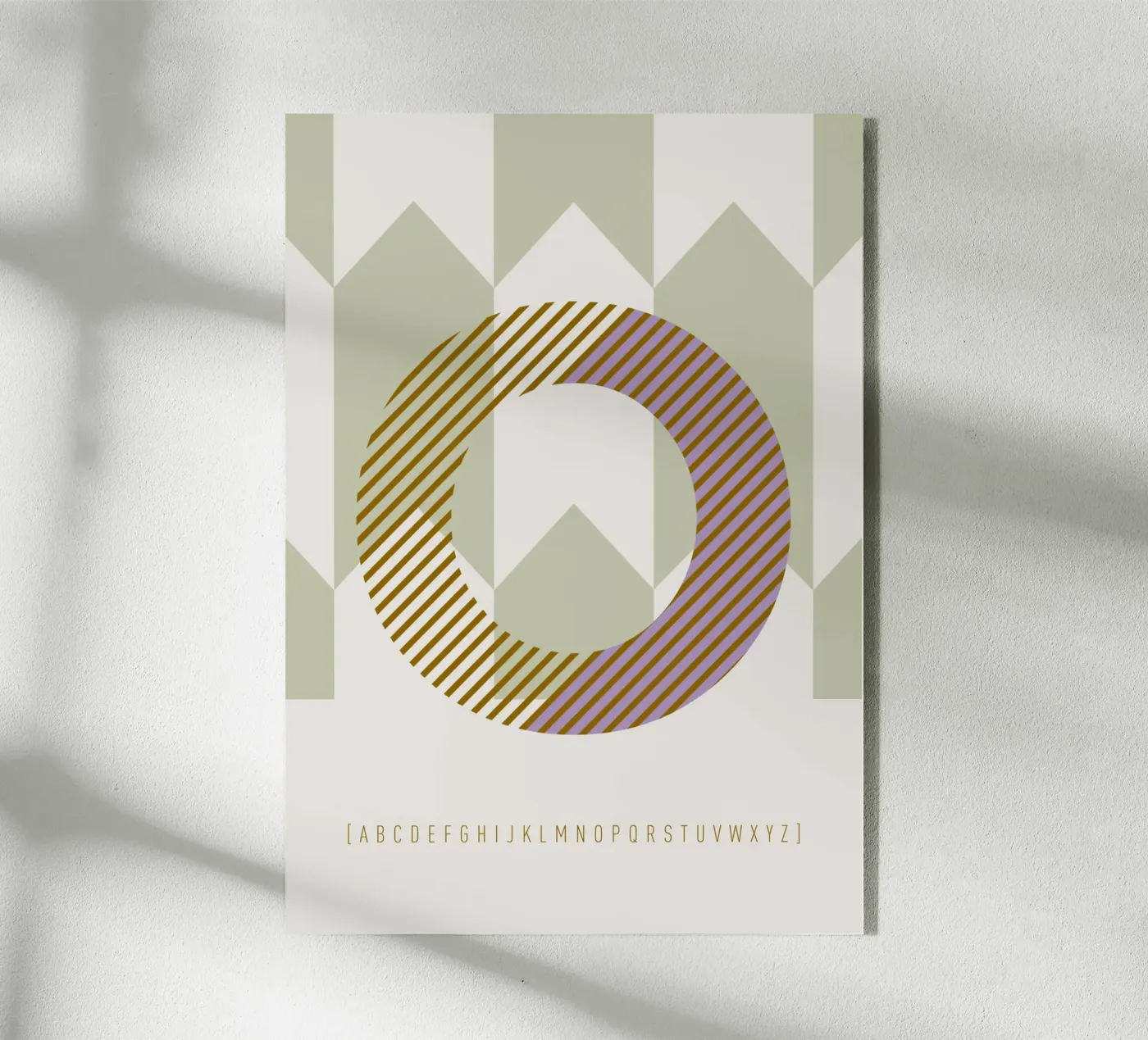 O Typeface Alphabet plexiglass da lazydaypaper