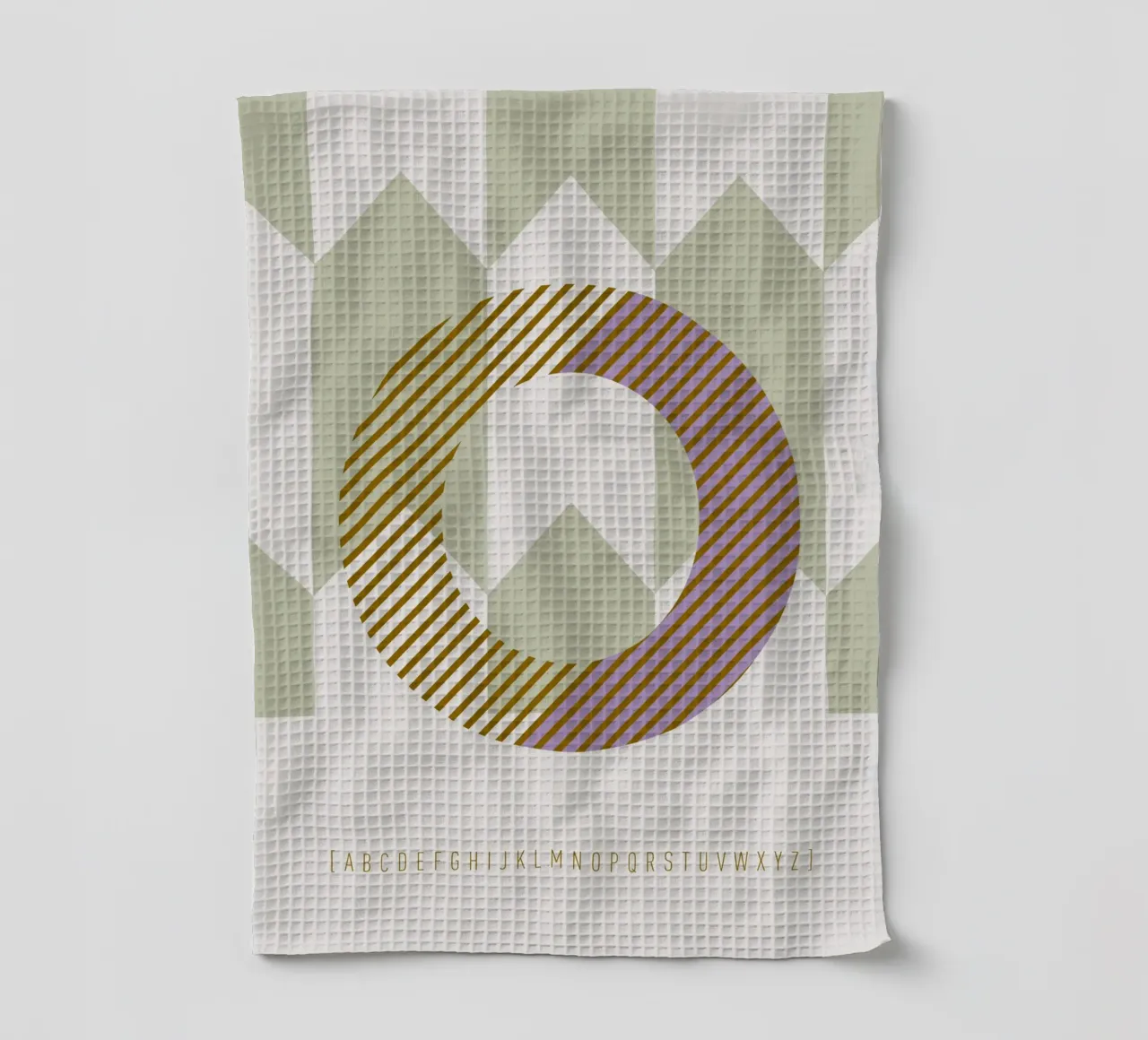O Typeface Alphabet canovaccio da cucina da lazydaypaper