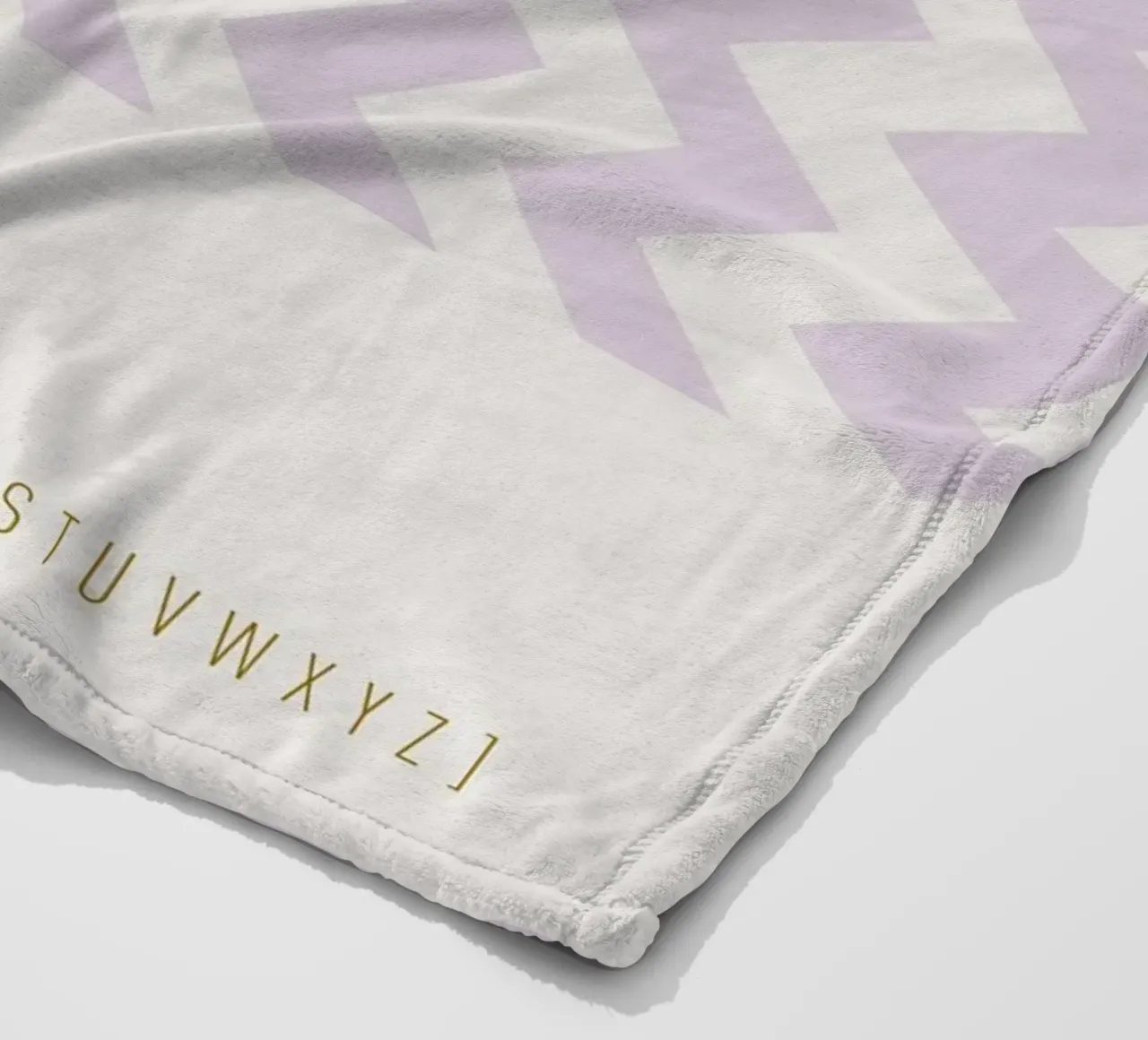 P Typeface Alphabet coperta in pile da lazydaypaper