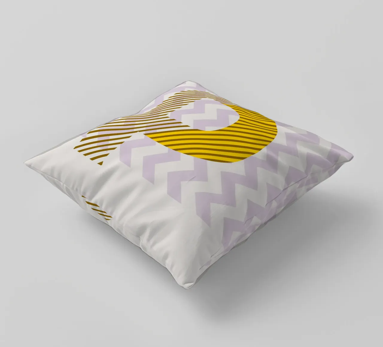 P Typeface Alphabet cuscino da lazydaypaper