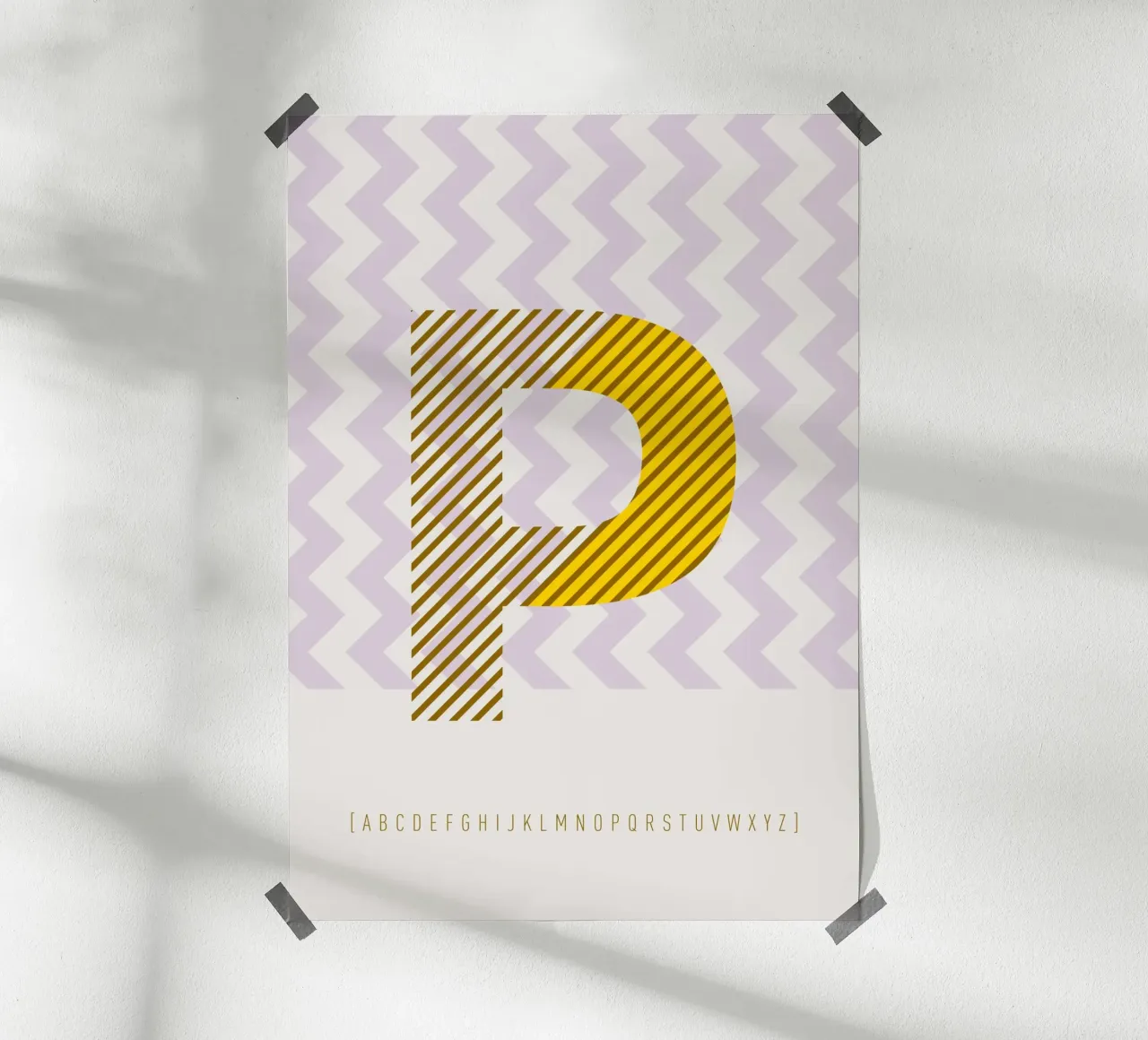 P Typeface Alphabet carta hahnemühle da lazydaypaper