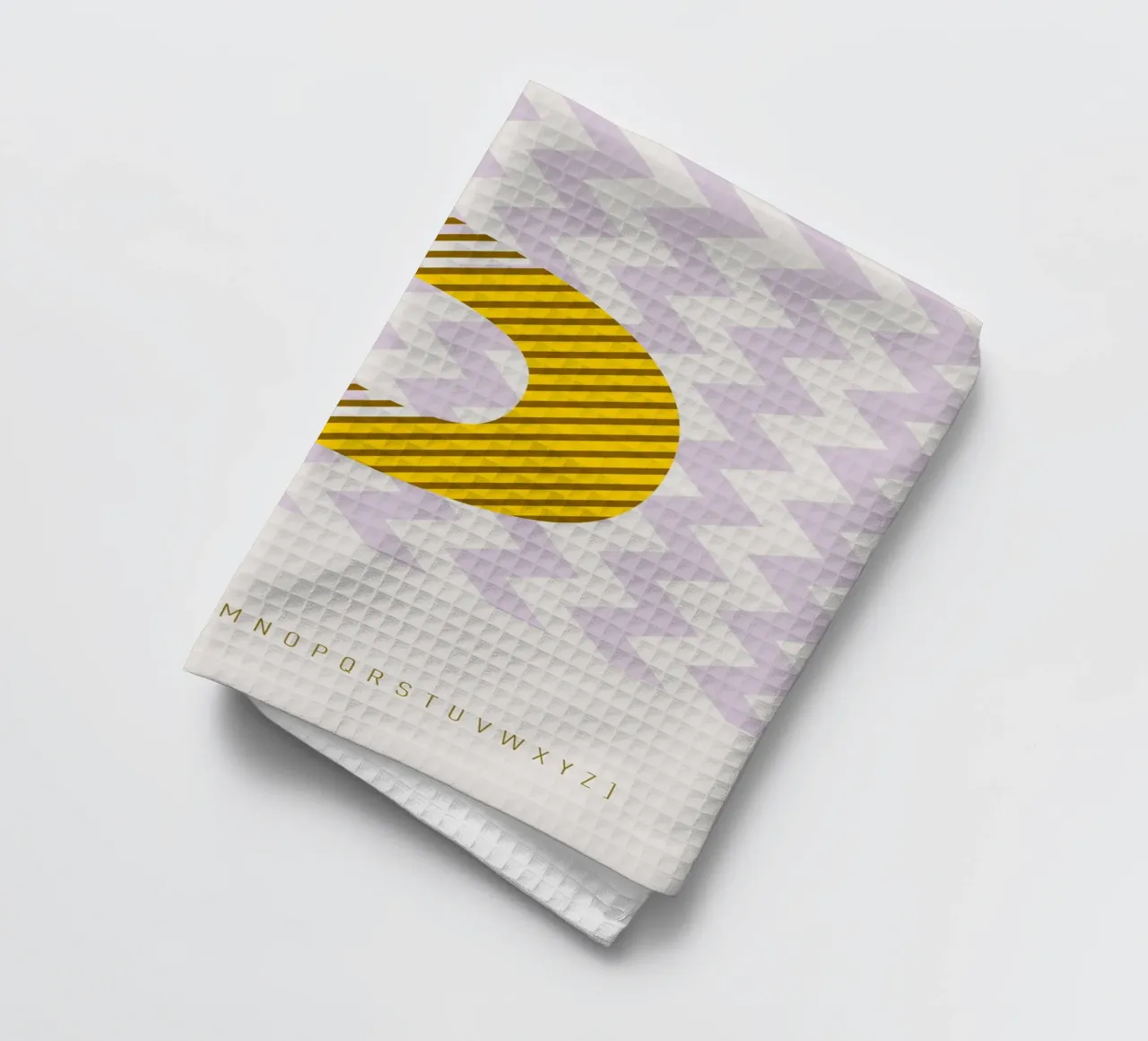 P Typeface Alphabet canovaccio da cucina da lazydaypaper