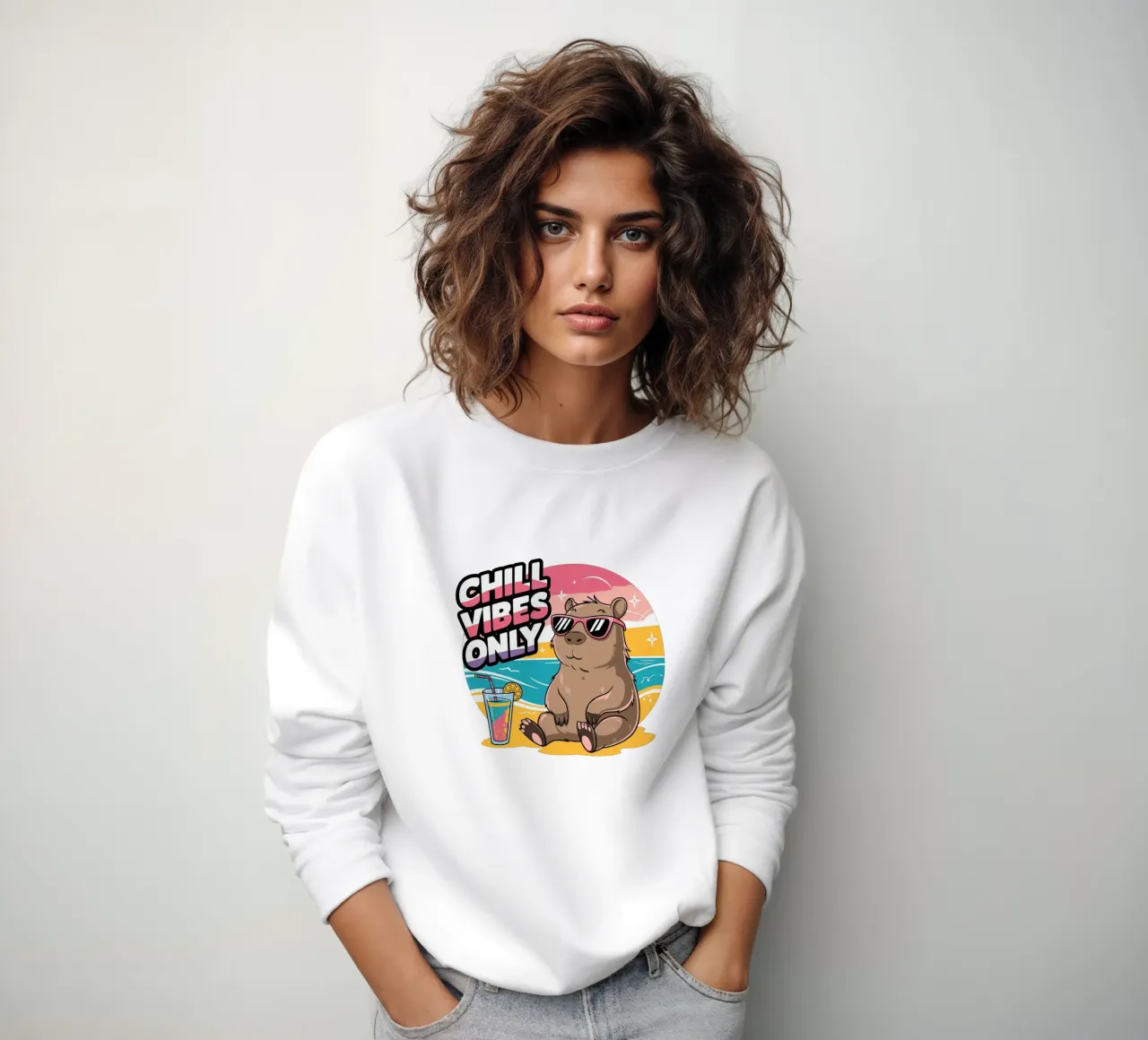 Chill Vibes Only Sweatshirt von edsonramosart