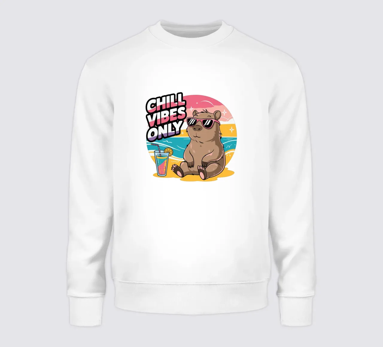 Chill Vibes Only Sweatshirt von edsonramosart