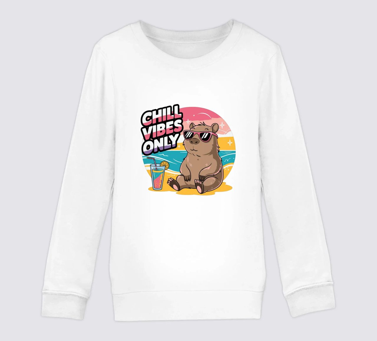 Chill Vibes Only felpa bambino da edsonramosart