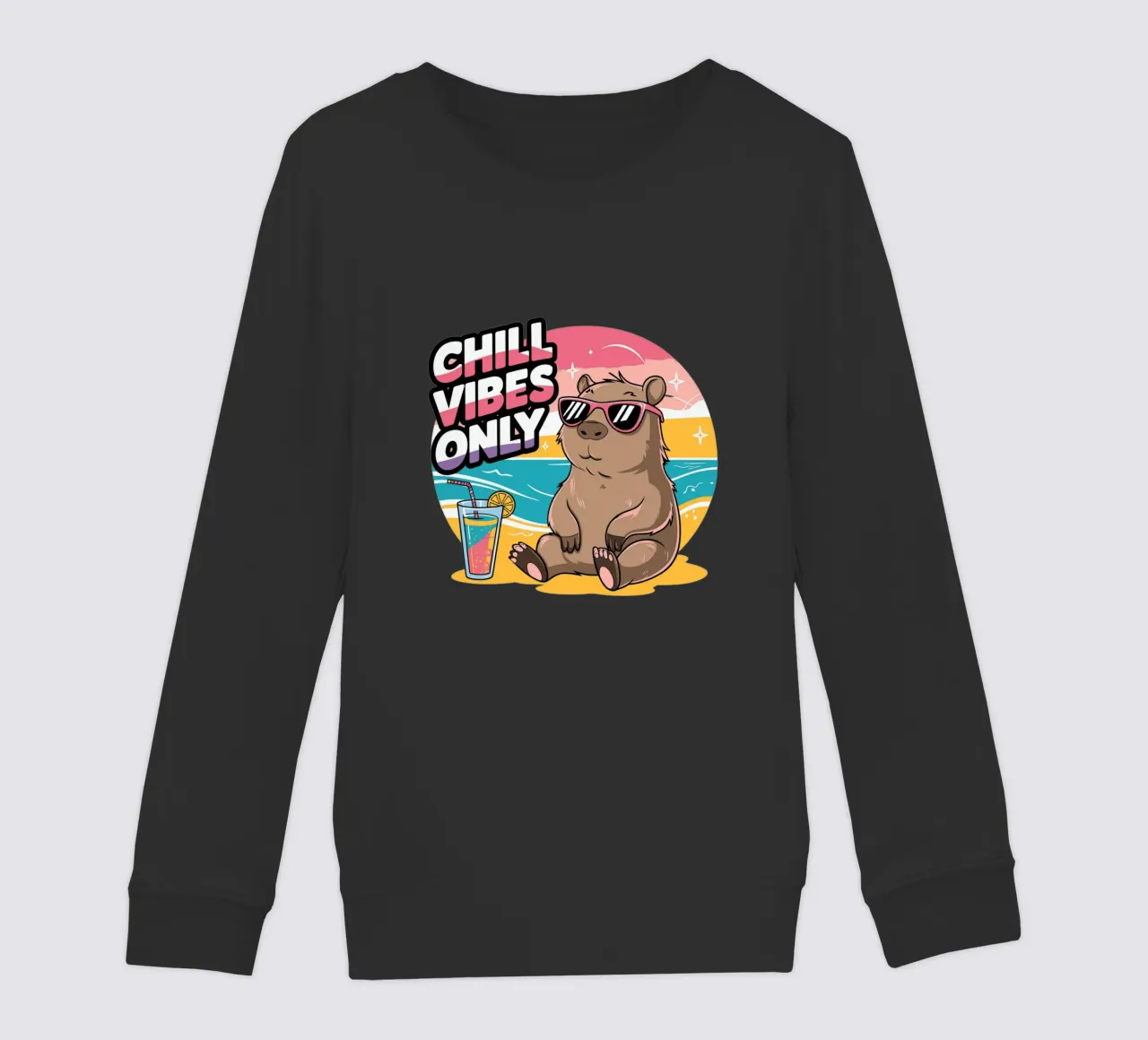 Chill Vibes Only felpa bambino da edsonramosart