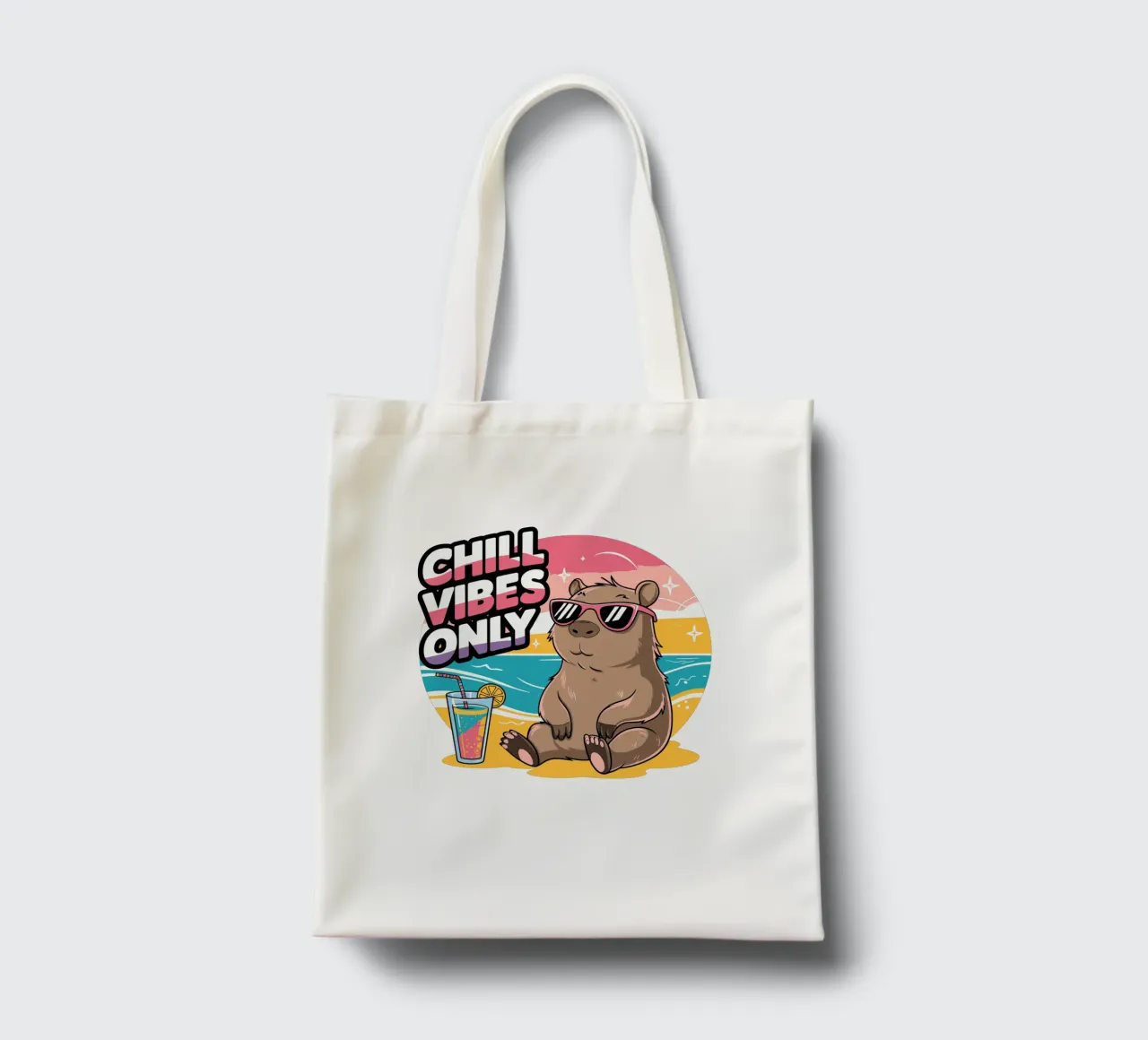 Chill Vibes Only borsa in juta da edsonramosart