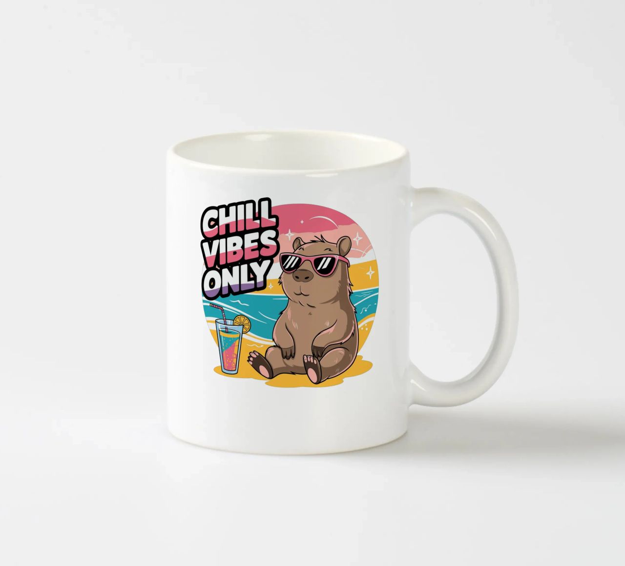 Chill Vibes Only tazza in ceramica da edsonramosart