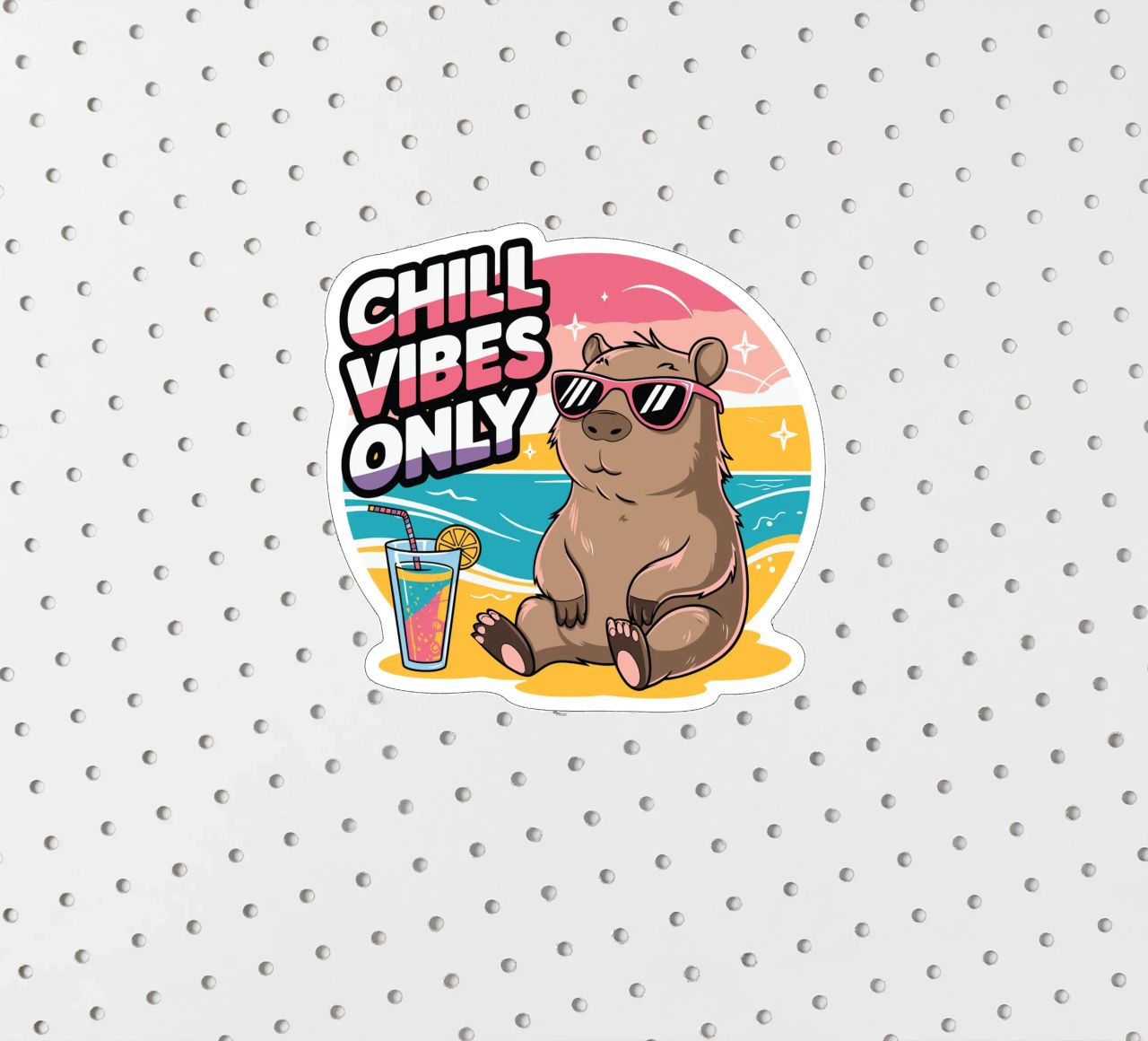 Chill Vibes Only adesivo da edsonramosart