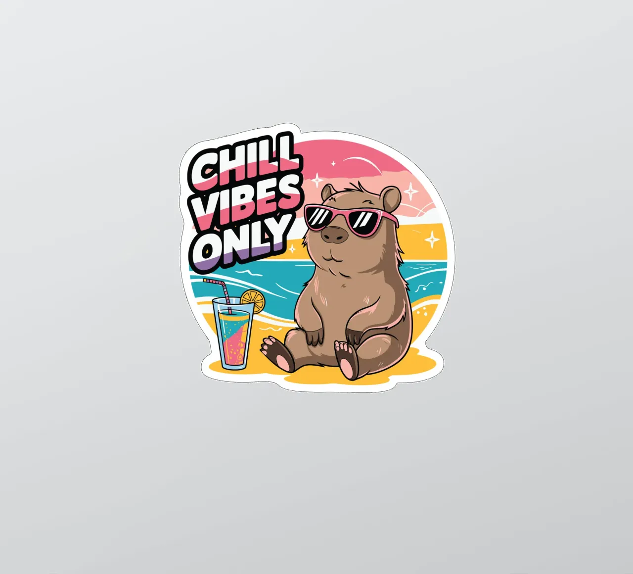 Chill Vibes Only adesivo da edsonramosart