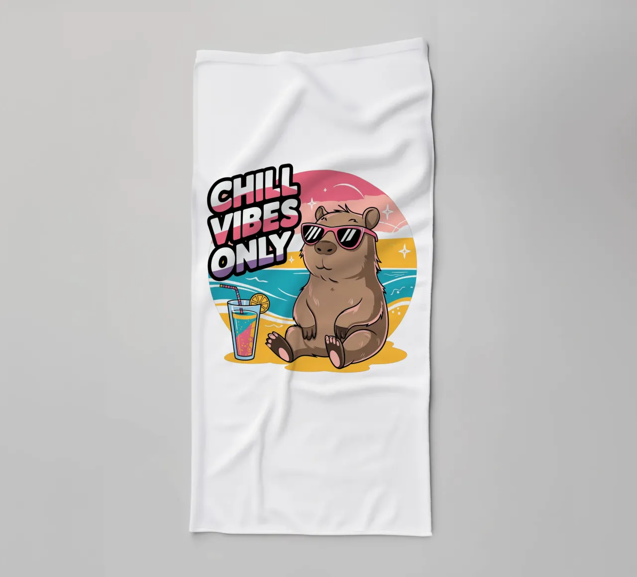 Chill Vibes Only asciugamano da bagno da edsonramosart