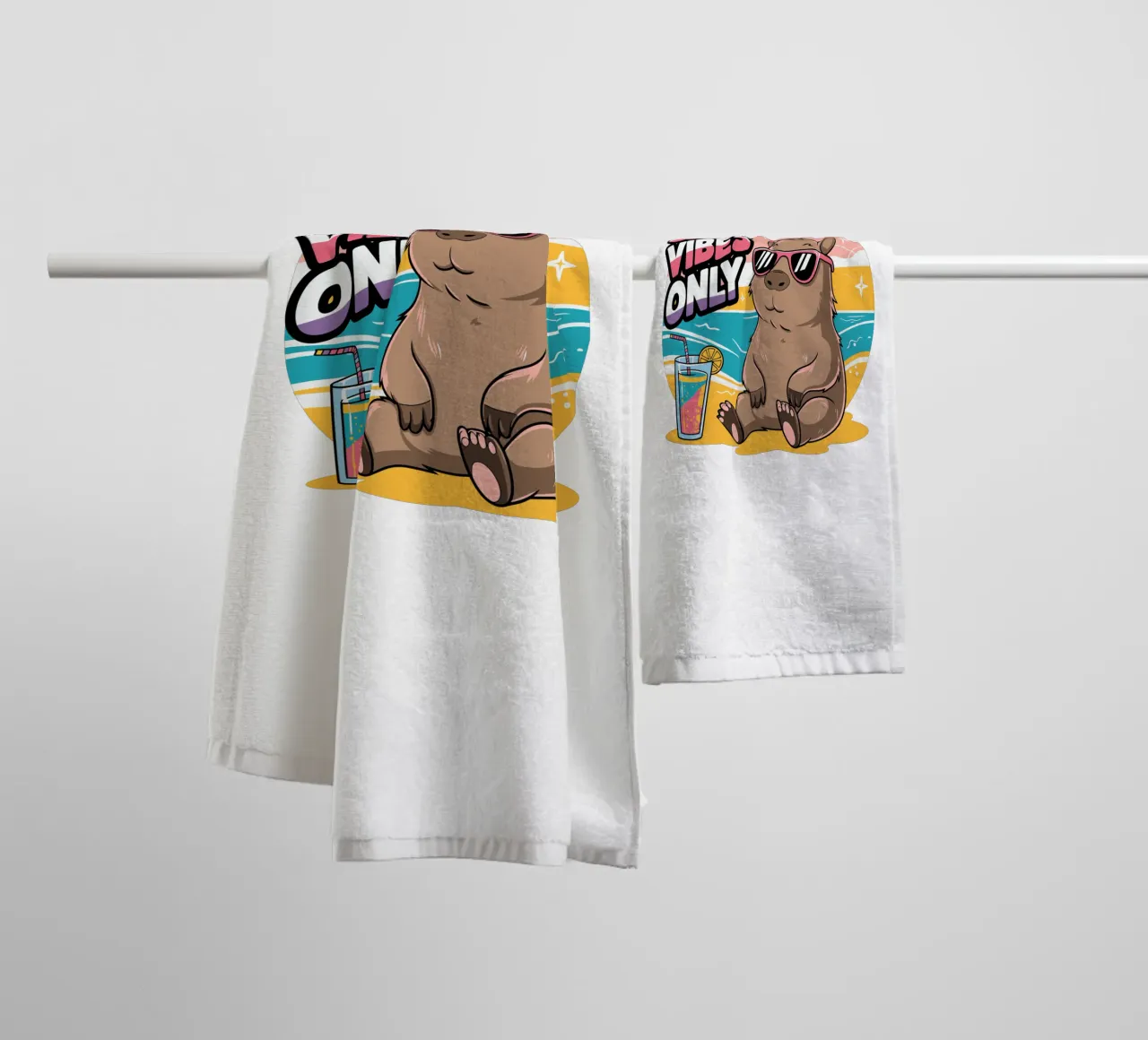 Chill Vibes Only asciugamano da bagno da edsonramosart