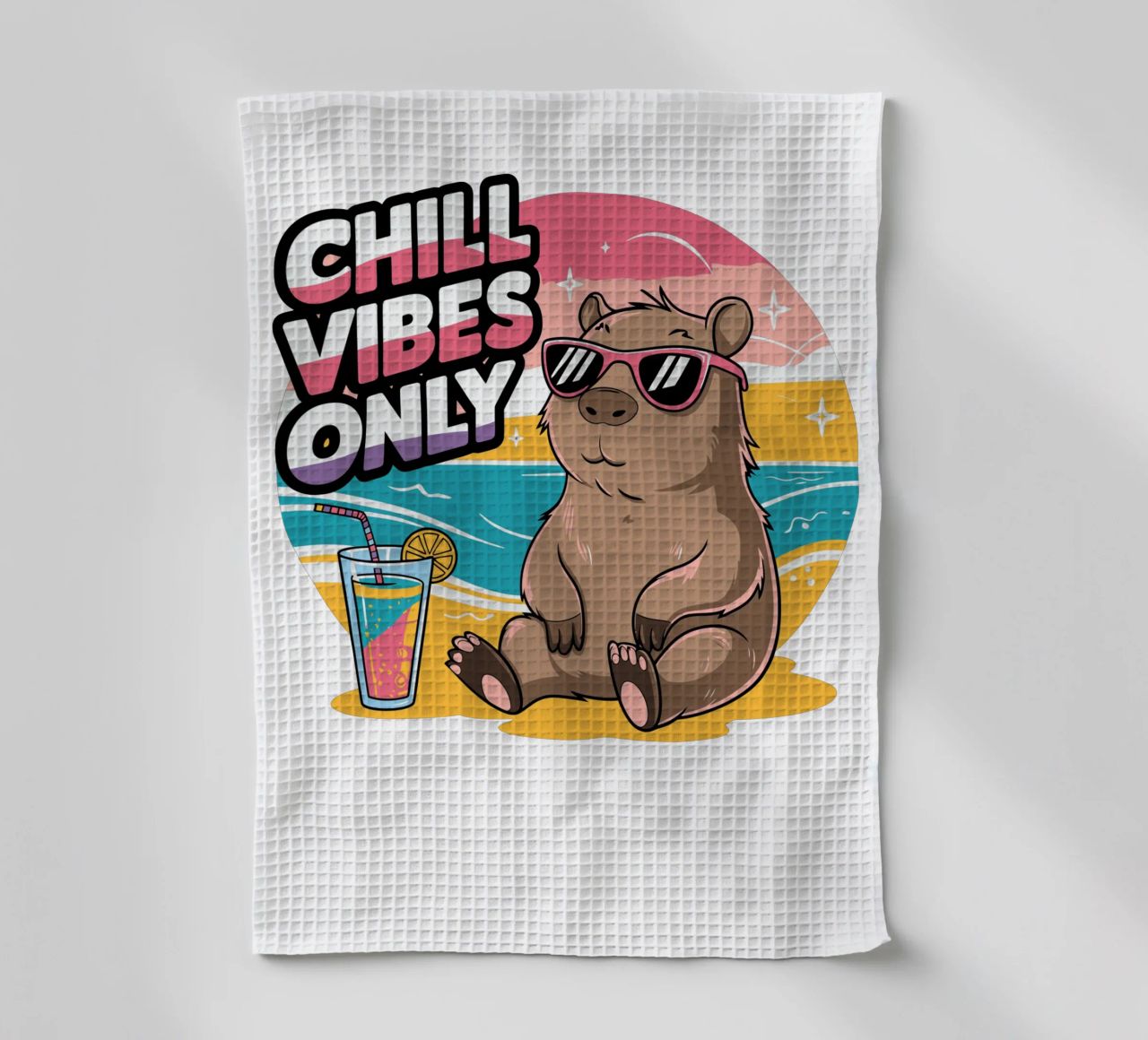 Chill Vibes Only canovaccio da cucina da edsonramosart