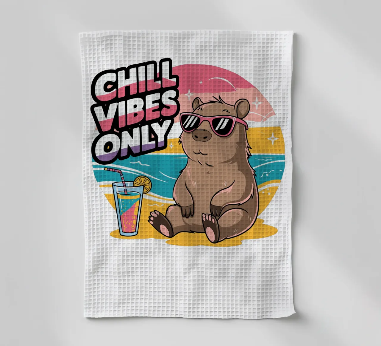 Chill Vibes Only Geschirrtuch von edsonramosart