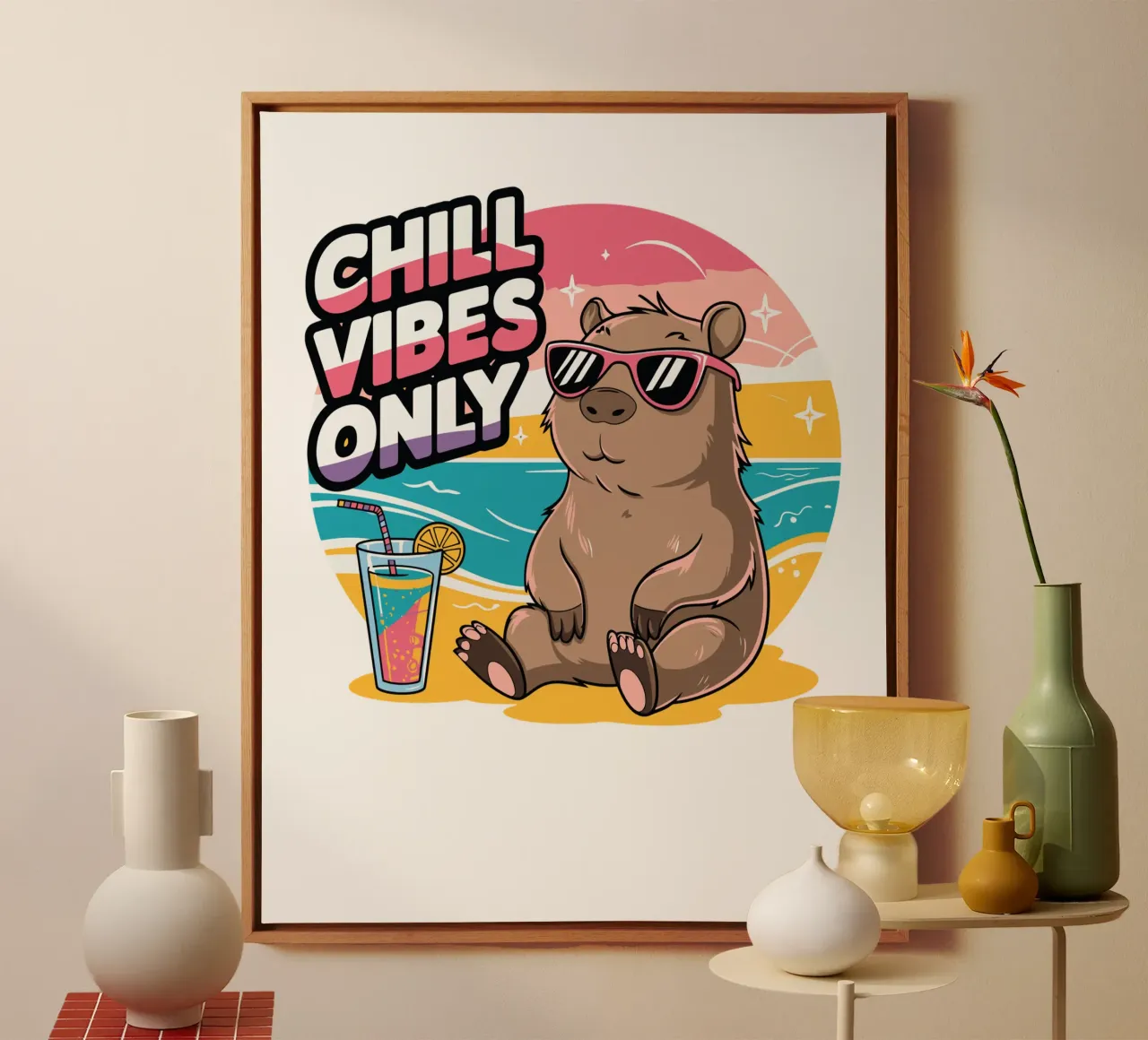 Chill Vibes Only canvas van edsonramosart