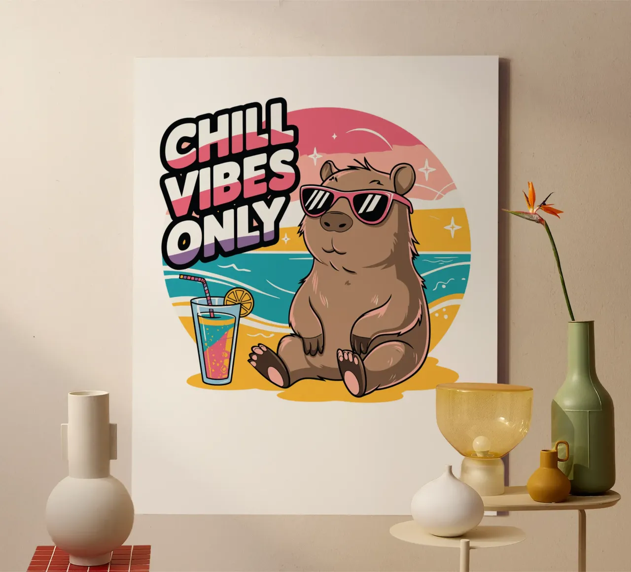 Chill Vibes Only canvas van edsonramosart