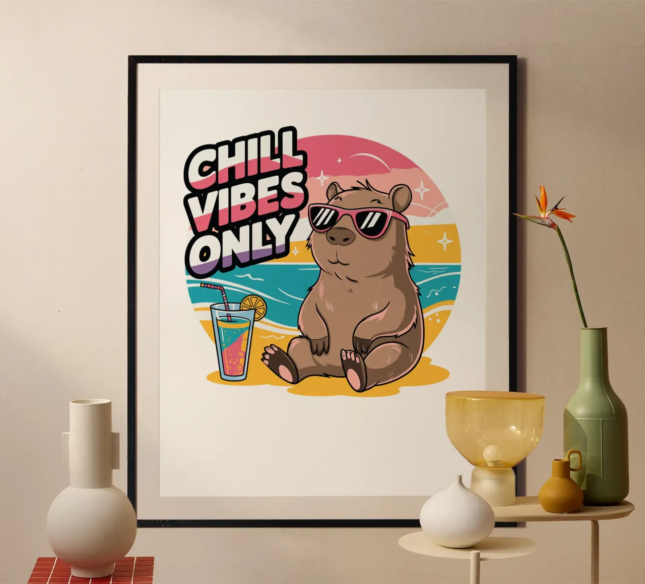 Chill Vibes Only Poster von edsonramosart