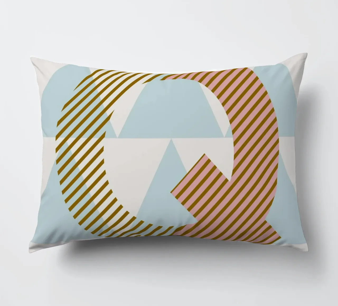 Q Typeface Alphabet cuscino da lazydaypaper