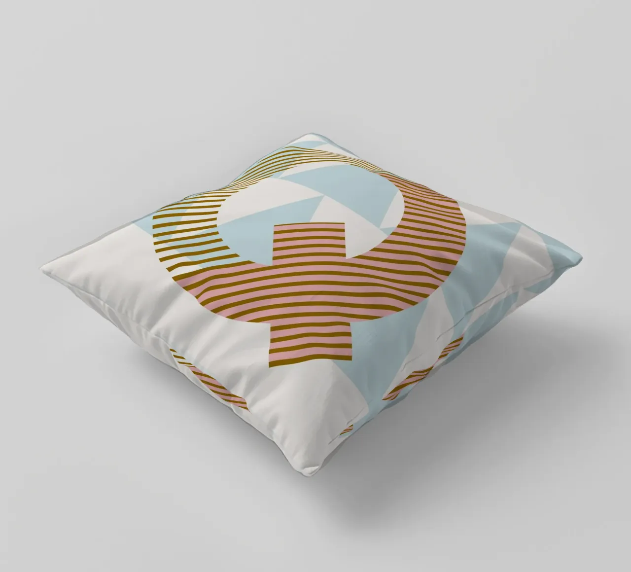 Q Typeface Alphabet cuscino da lazydaypaper