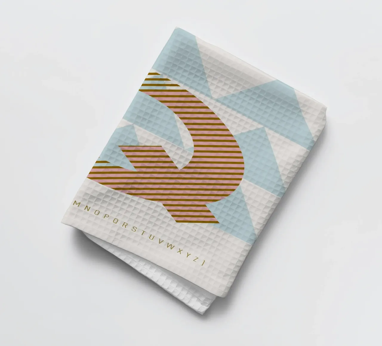 Q Typeface Alphabet canovaccio da cucina da lazydaypaper