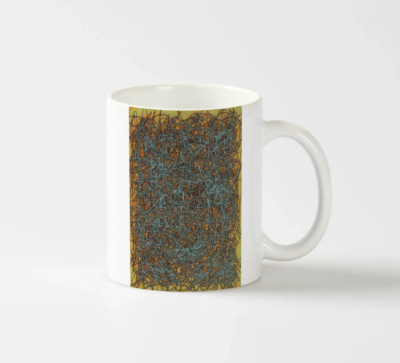 Structure 13 ceramic mug by József Gábos