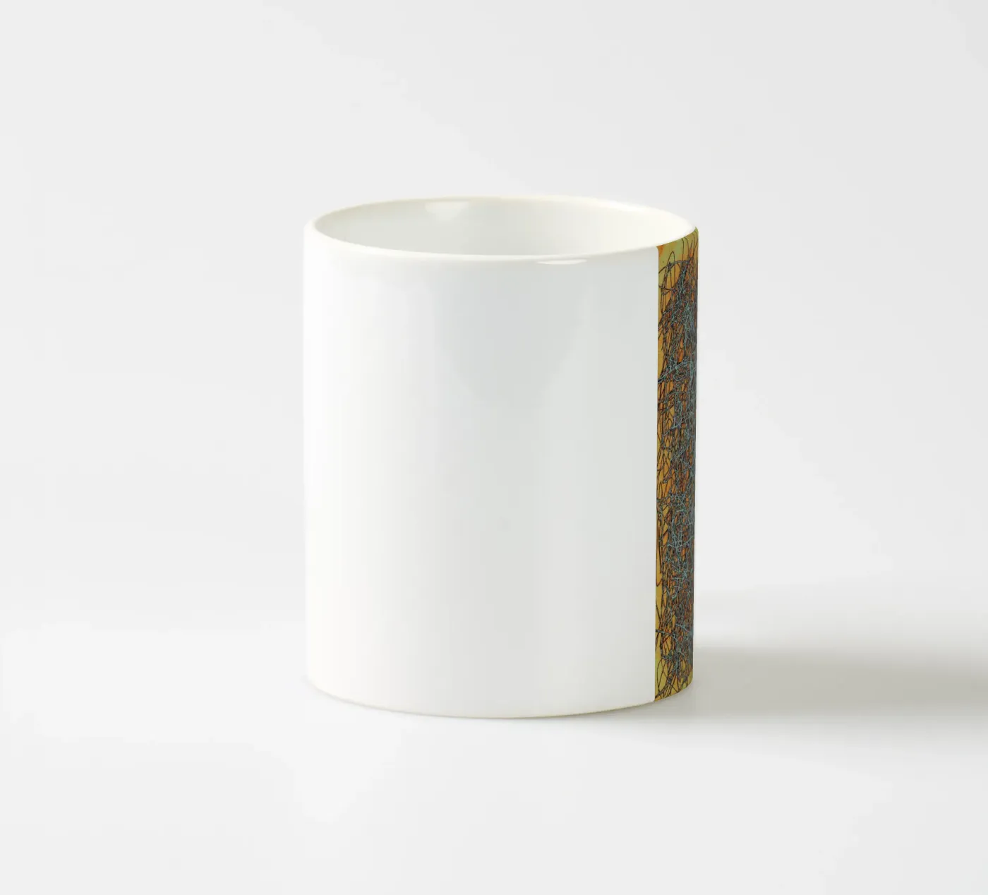 Structure 13 ceramic mug by József Gábos