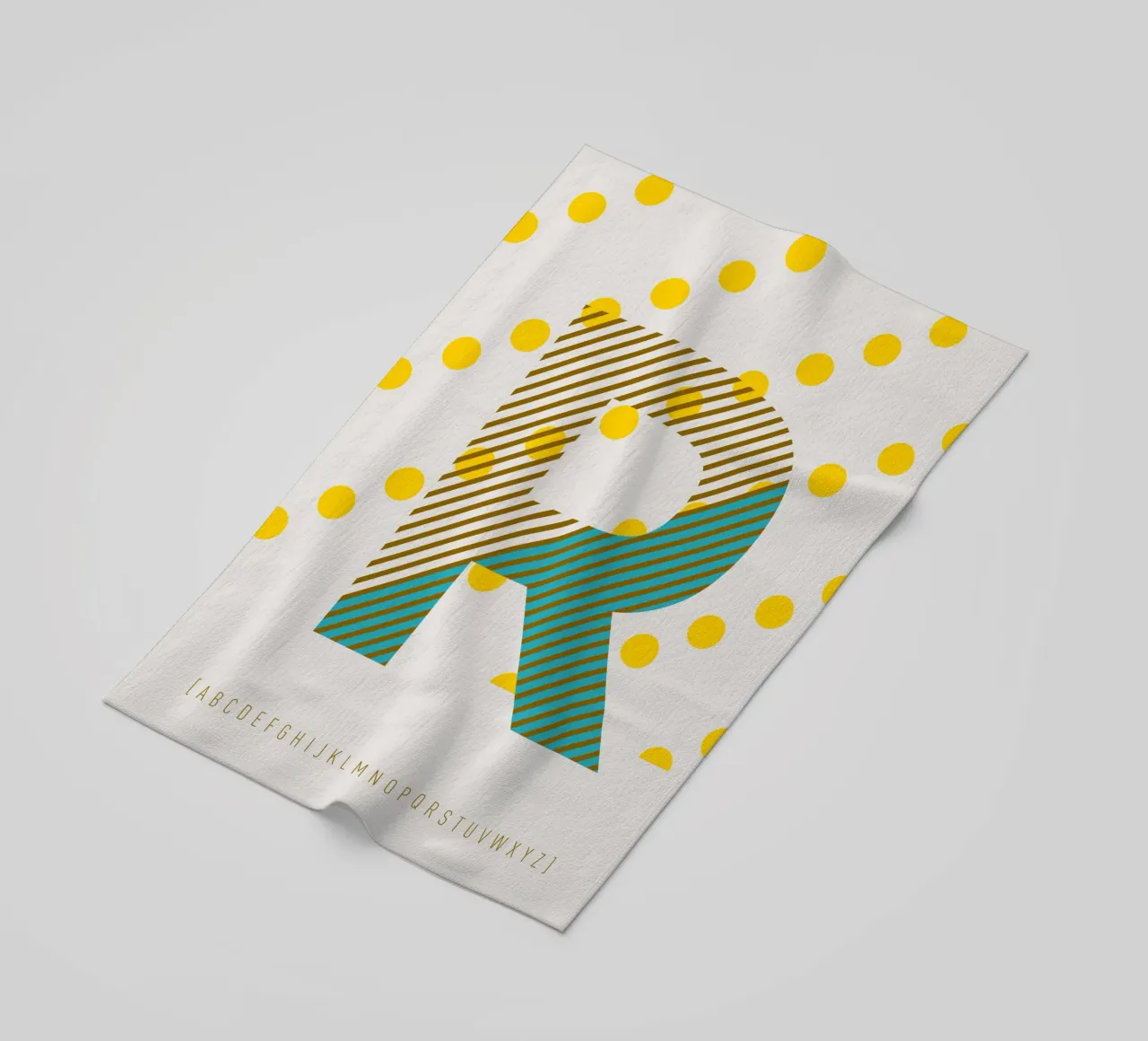 R Typeface Alphabet telo mare da lazydaypaper