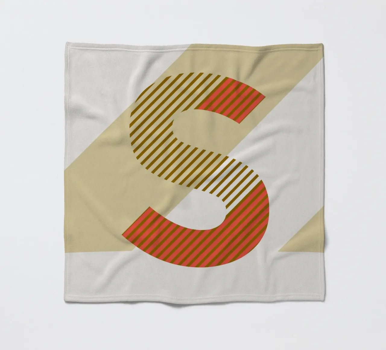 S Typeface Alphabet coperta in pile da lazydaypaper