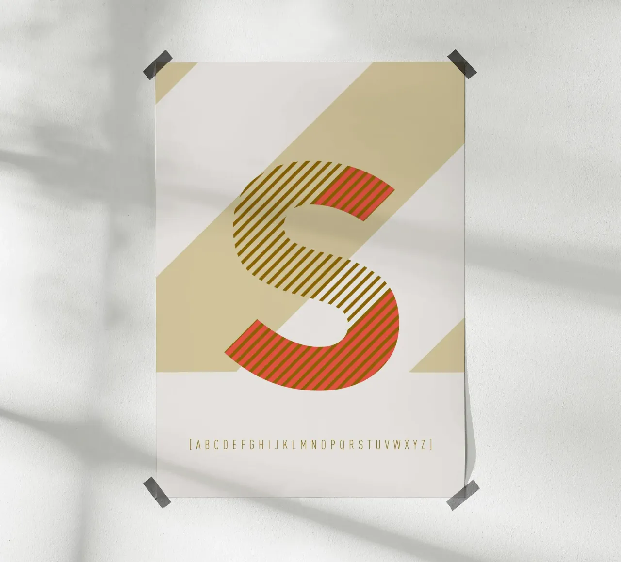 S Typeface Alphabet carta hahnemühle da lazydaypaper