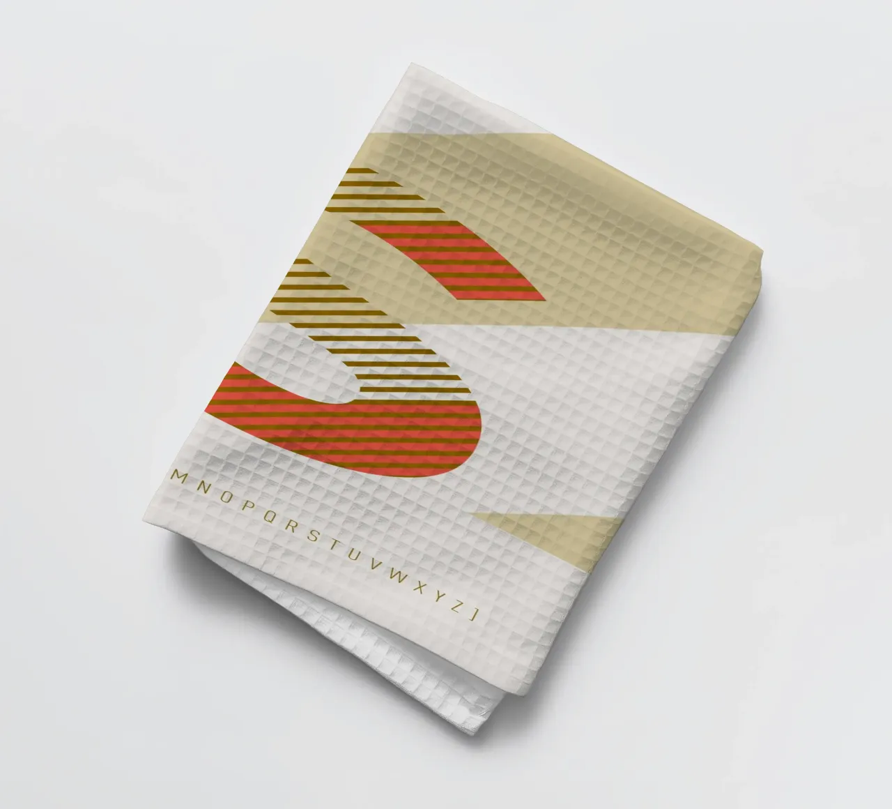 S Typeface Alphabet canovaccio da cucina da lazydaypaper