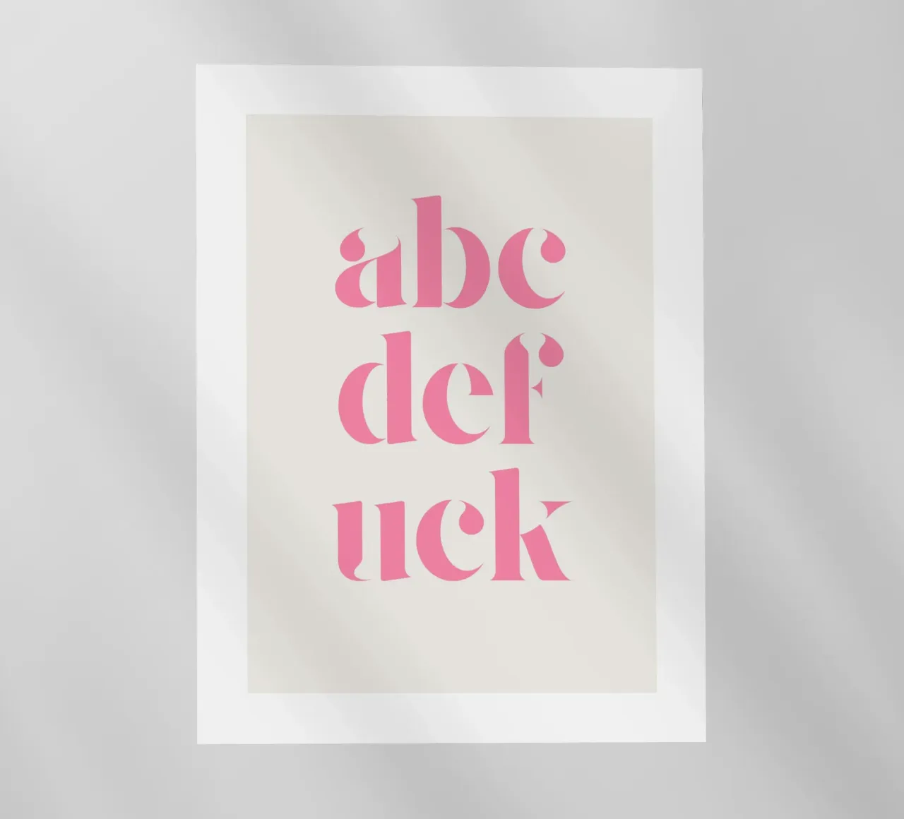 abcdefuck pellicola backlit da ArtDesign by KBK