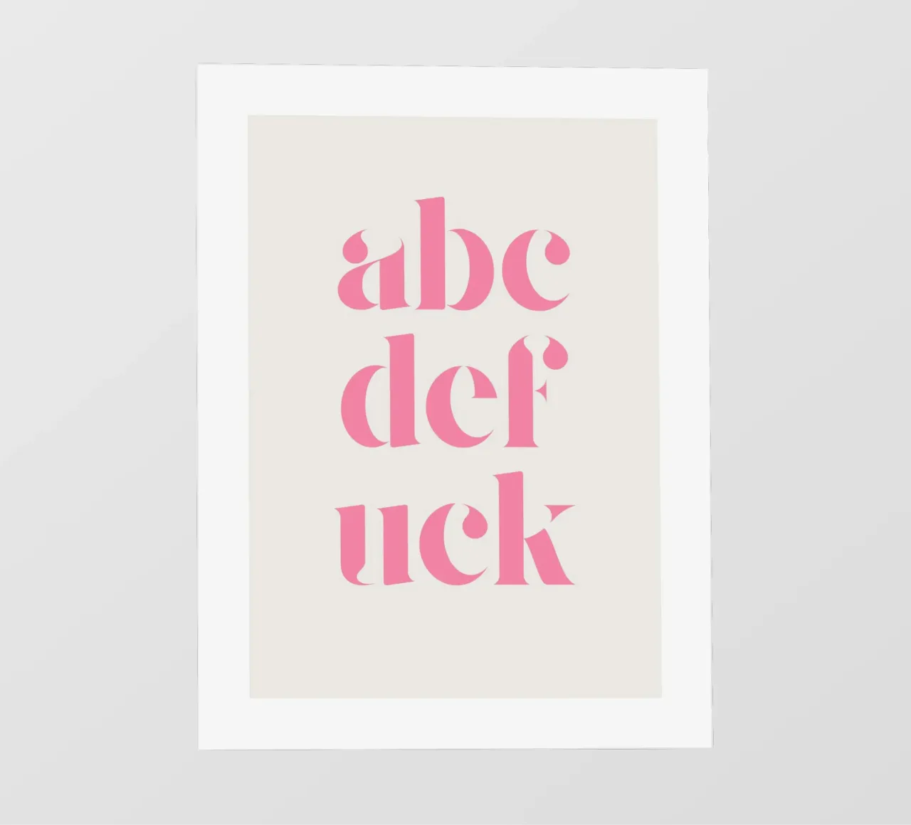 abcdefuck pellicola backlit da ArtDesign by KBK