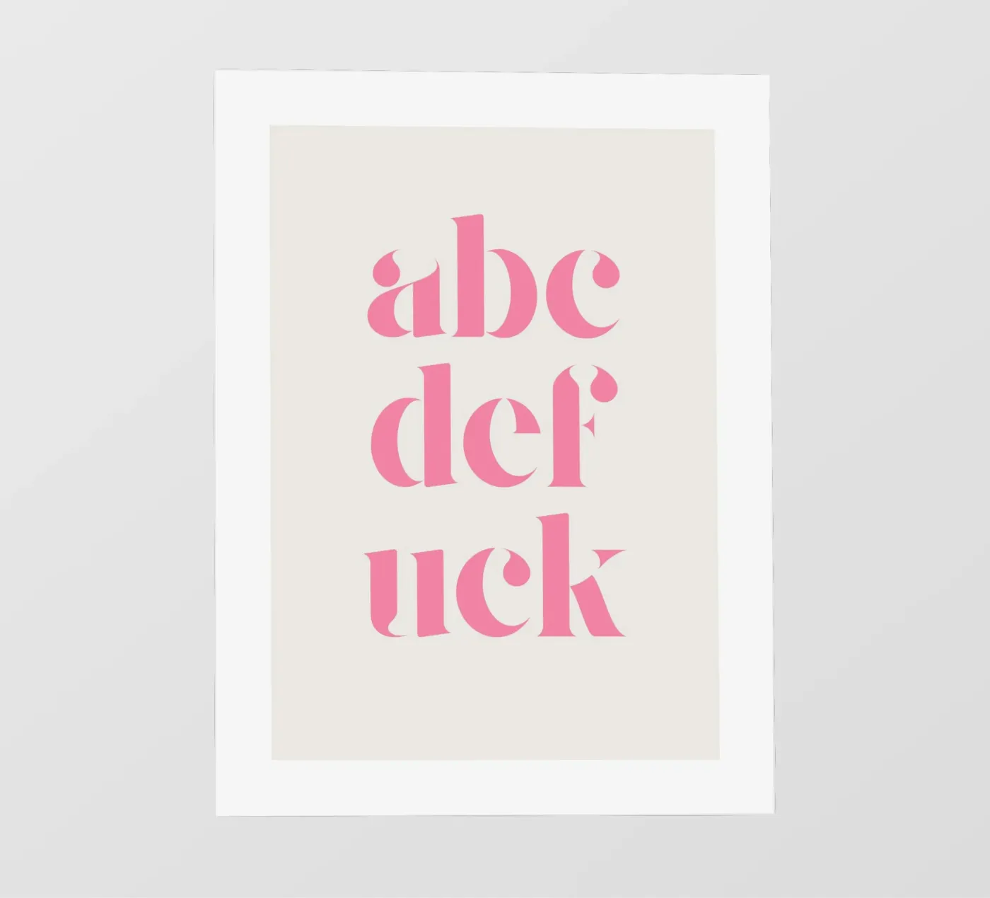 abcdefuck fotobehang van ArtDesign by KBK