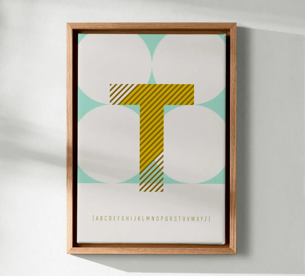 T Typeface Alphabet tela da lazydaypaper