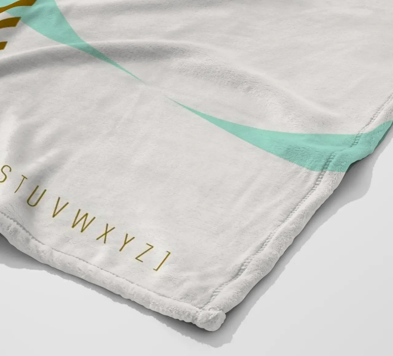 T Typeface Alphabet coperta in pile da lazydaypaper