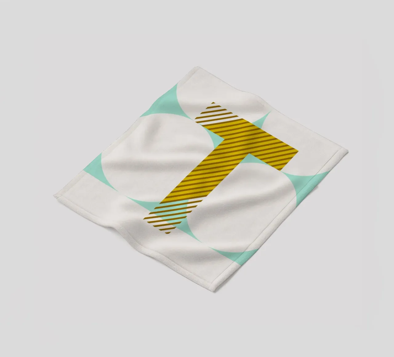 T Typeface Alphabet coperta in pile da lazydaypaper