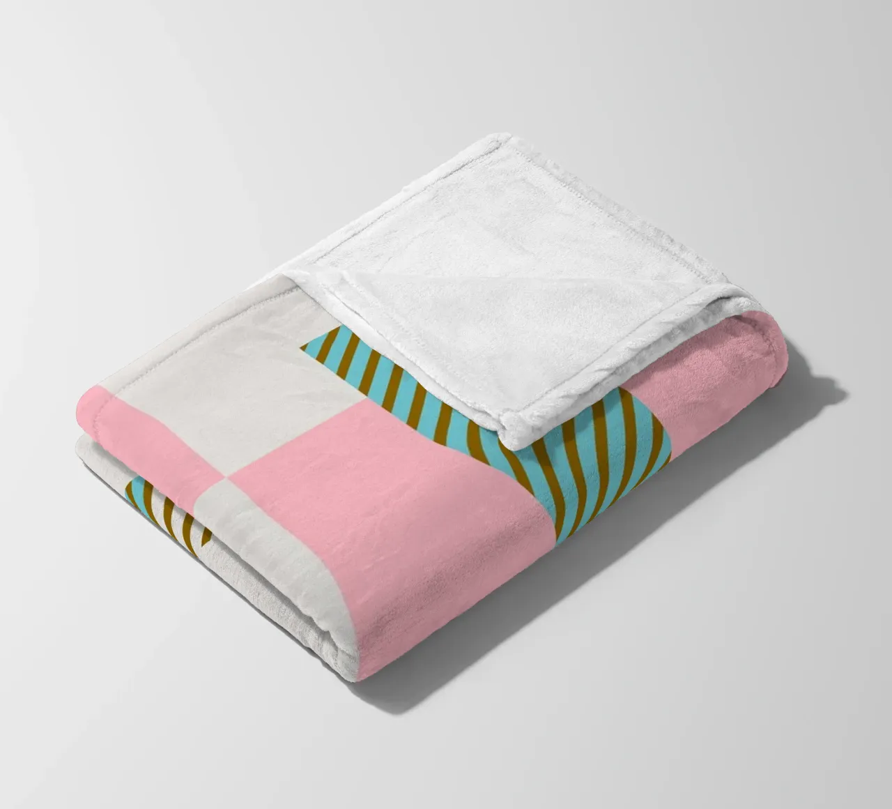 U Typeface Alphabet coperta in pile da lazydaypaper