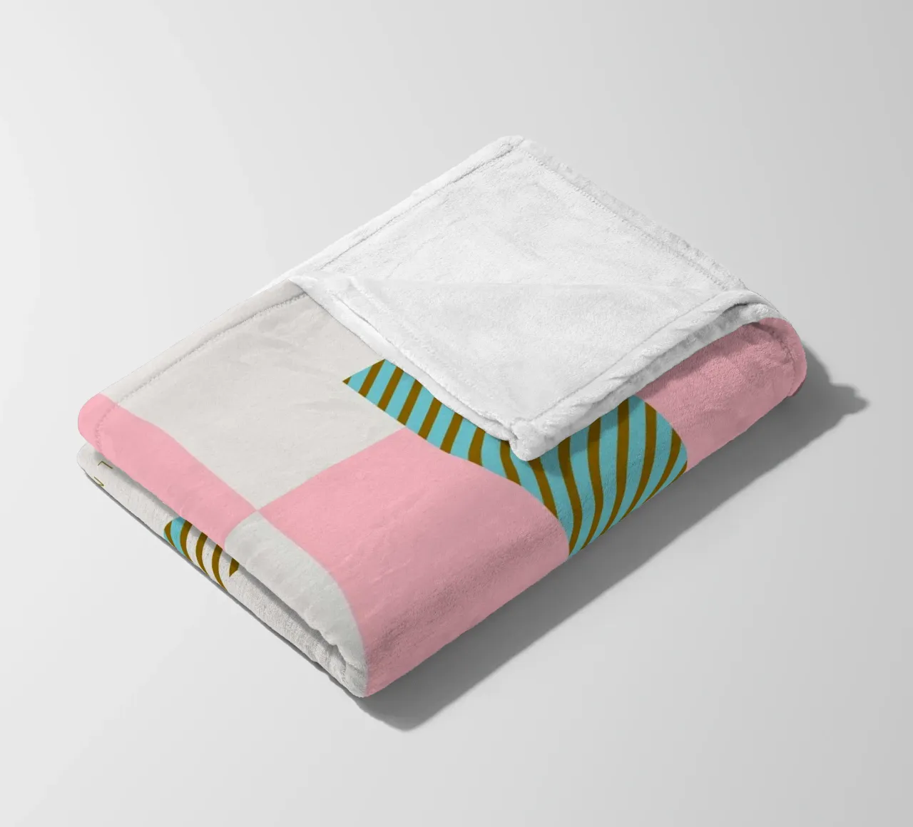 U Typeface Alphabet coperta in pile da lazydaypaper