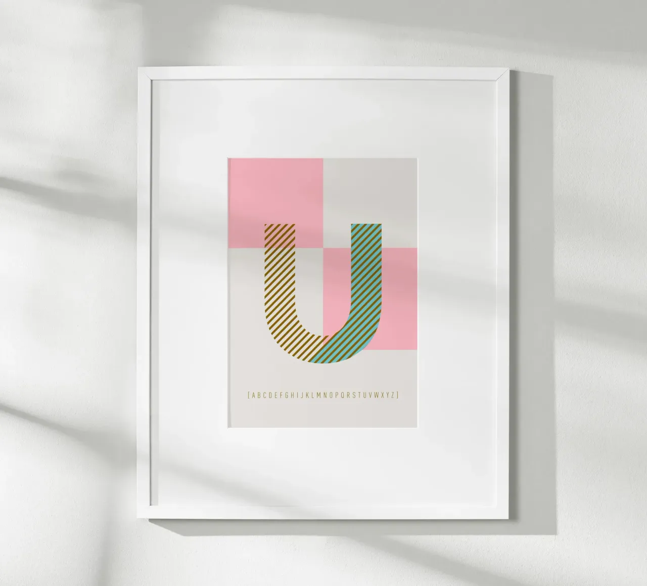U Typeface Alphabet carta hahnemühle da lazydaypaper