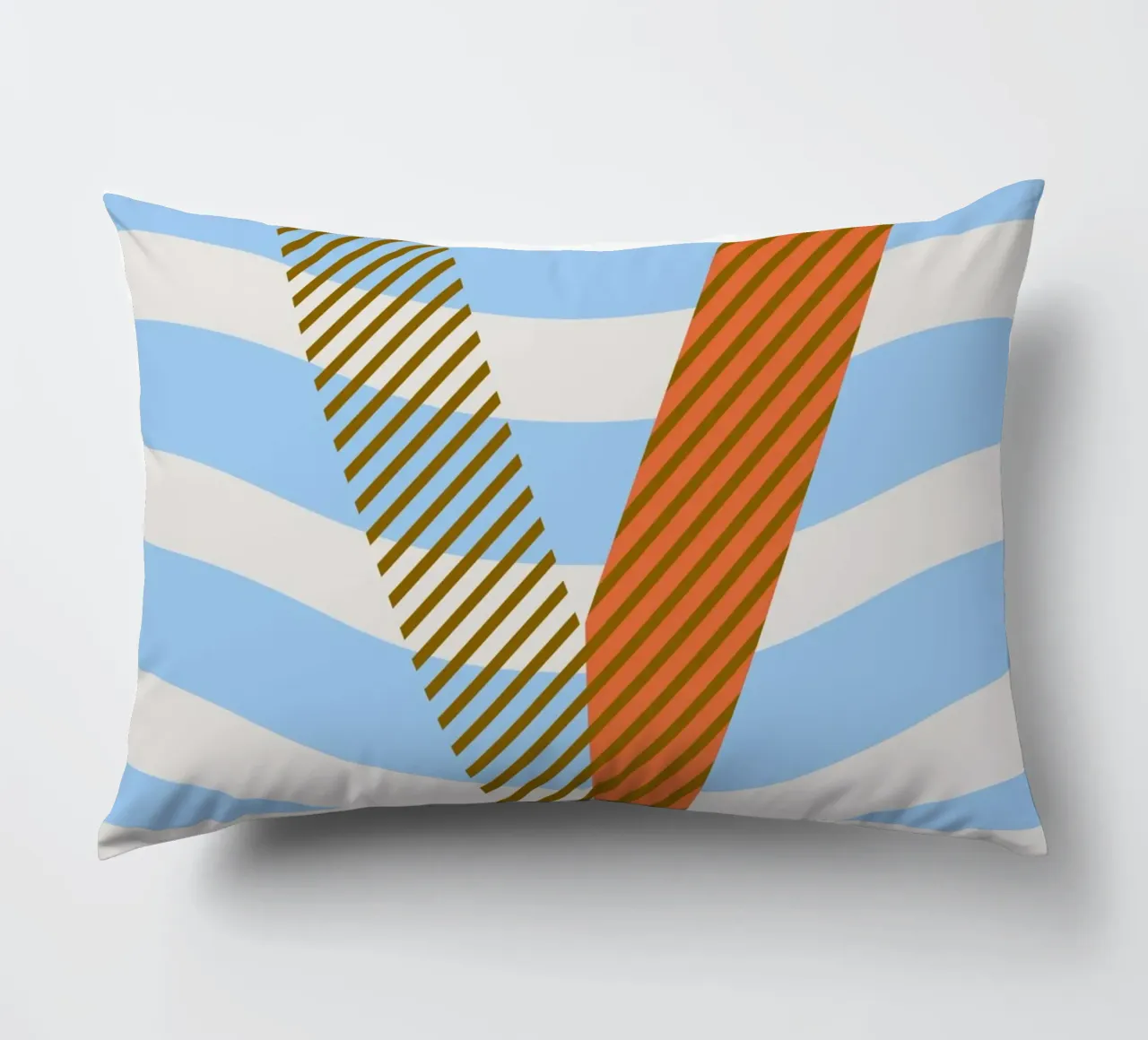 V Typeface Alphabet cuscino da lazydaypaper