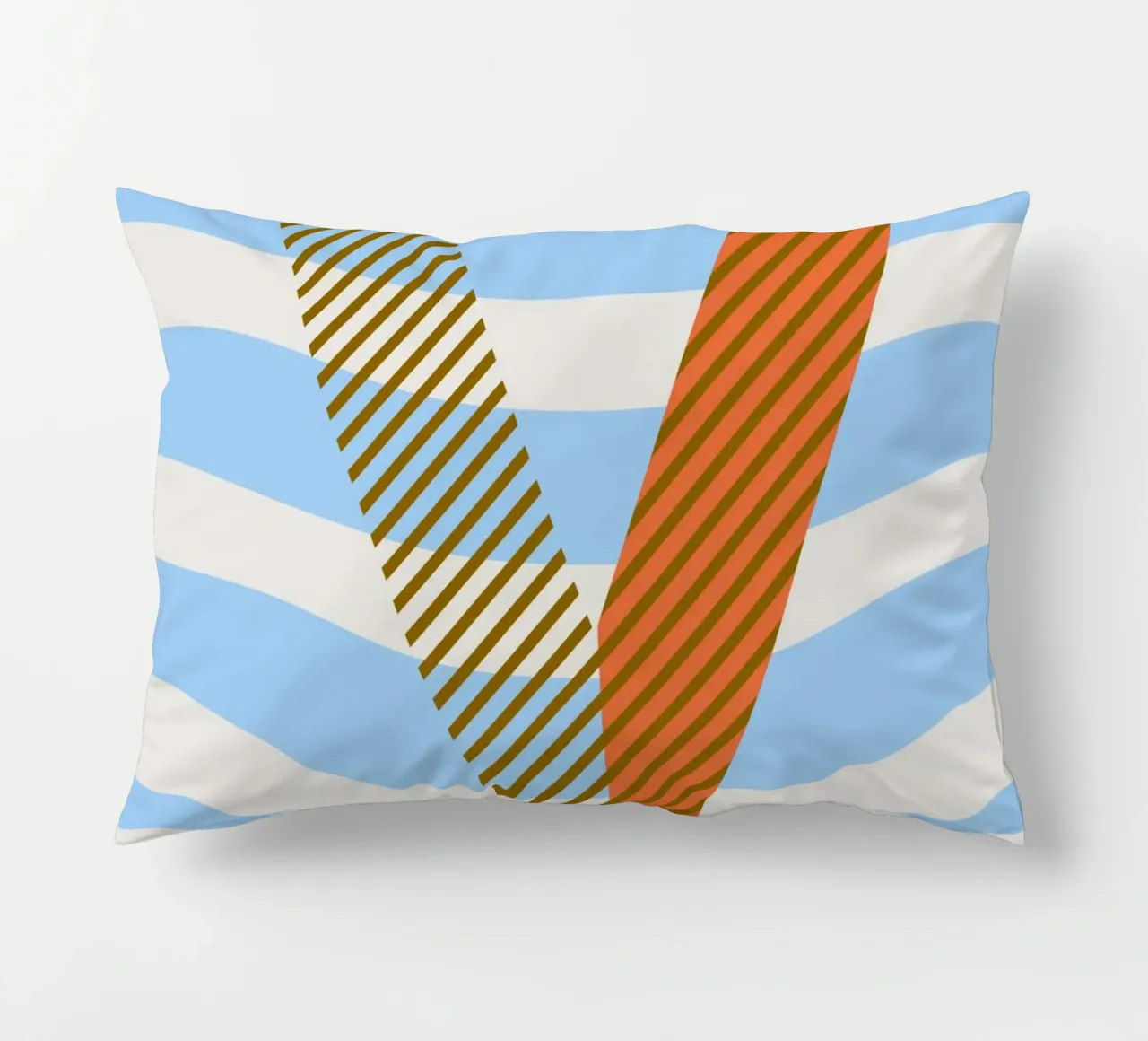 V Typeface Alphabet cuscino da lazydaypaper