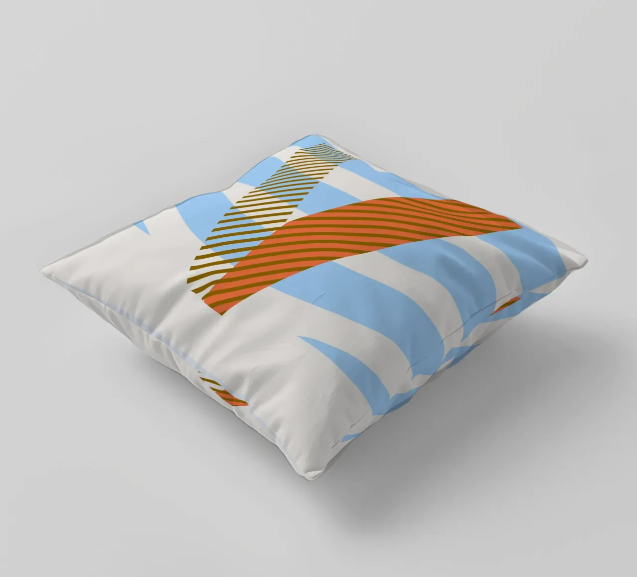 V Typeface Alphabet cuscino da lazydaypaper