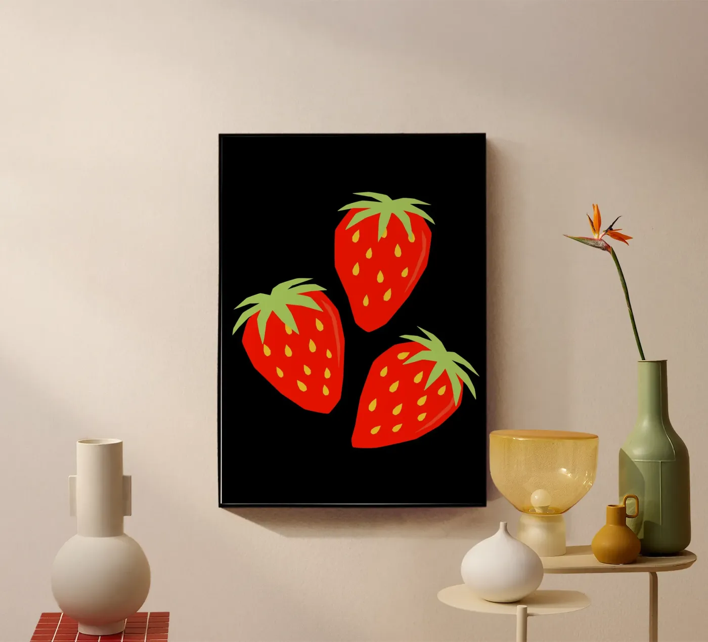 Strawberries Acryl-Glas von LisaArtes