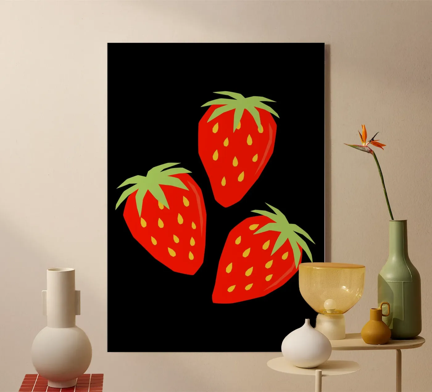 Strawberries Acryl-Glas von LisaArtes