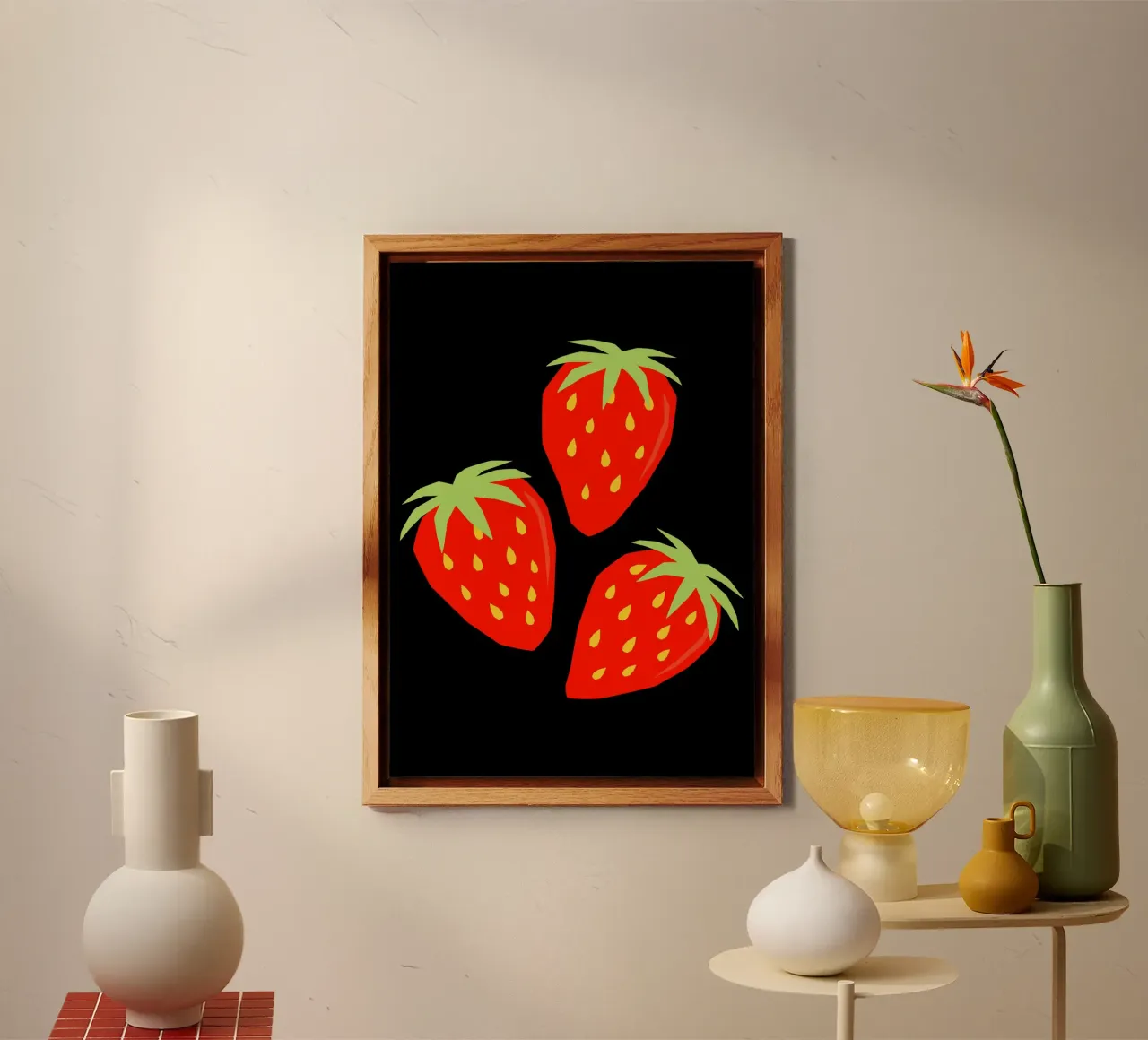 Strawberries alluminio dibond da LisaArtes