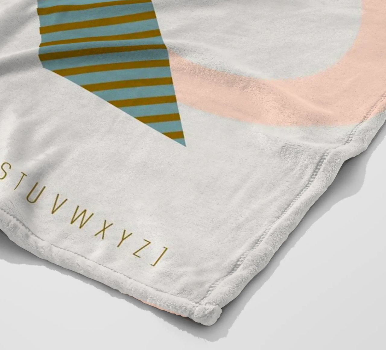 X Typeface Alphabet coperta in pile da lazydaypaper
