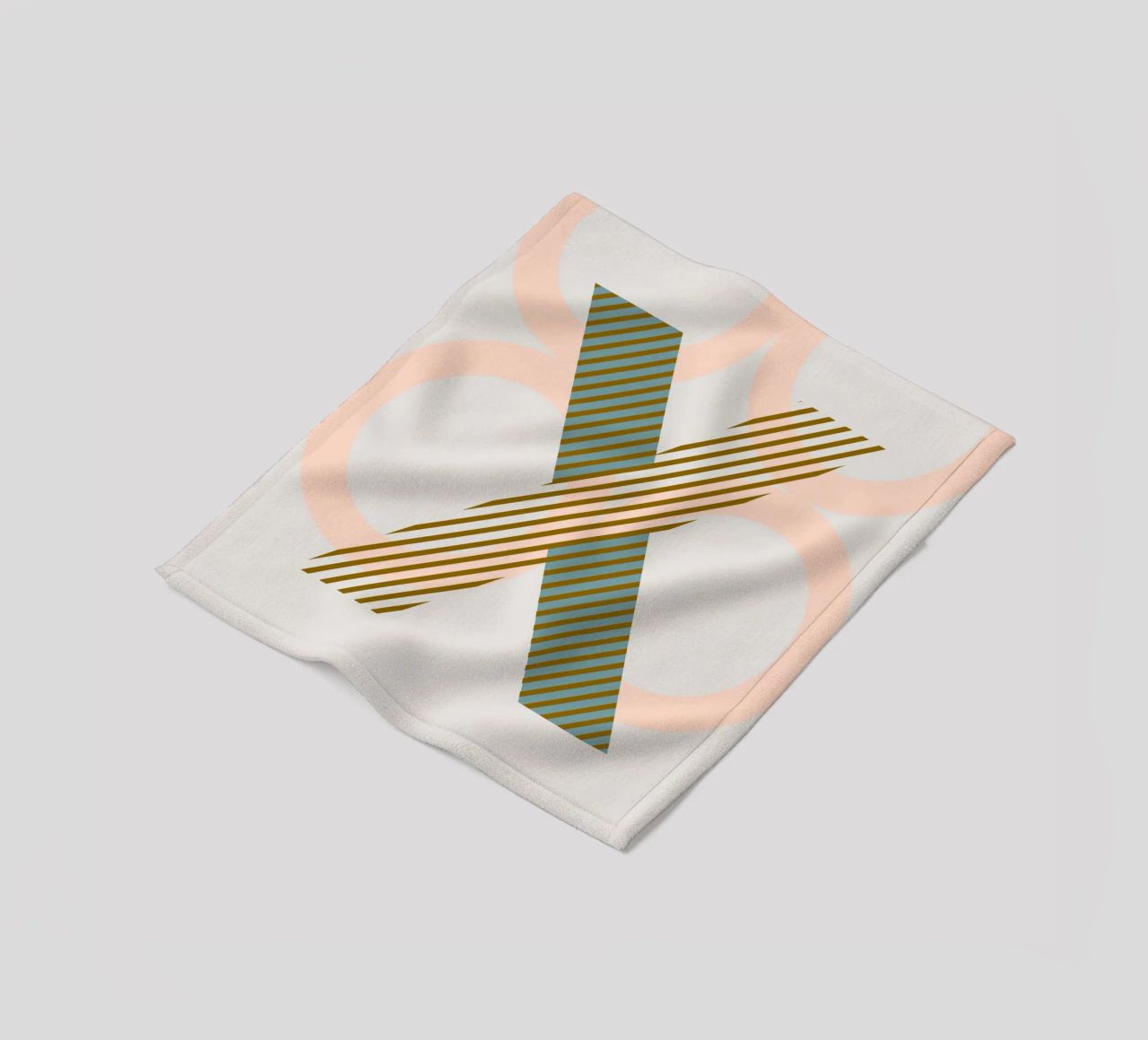 X Typeface Alphabet coperta in pile da lazydaypaper