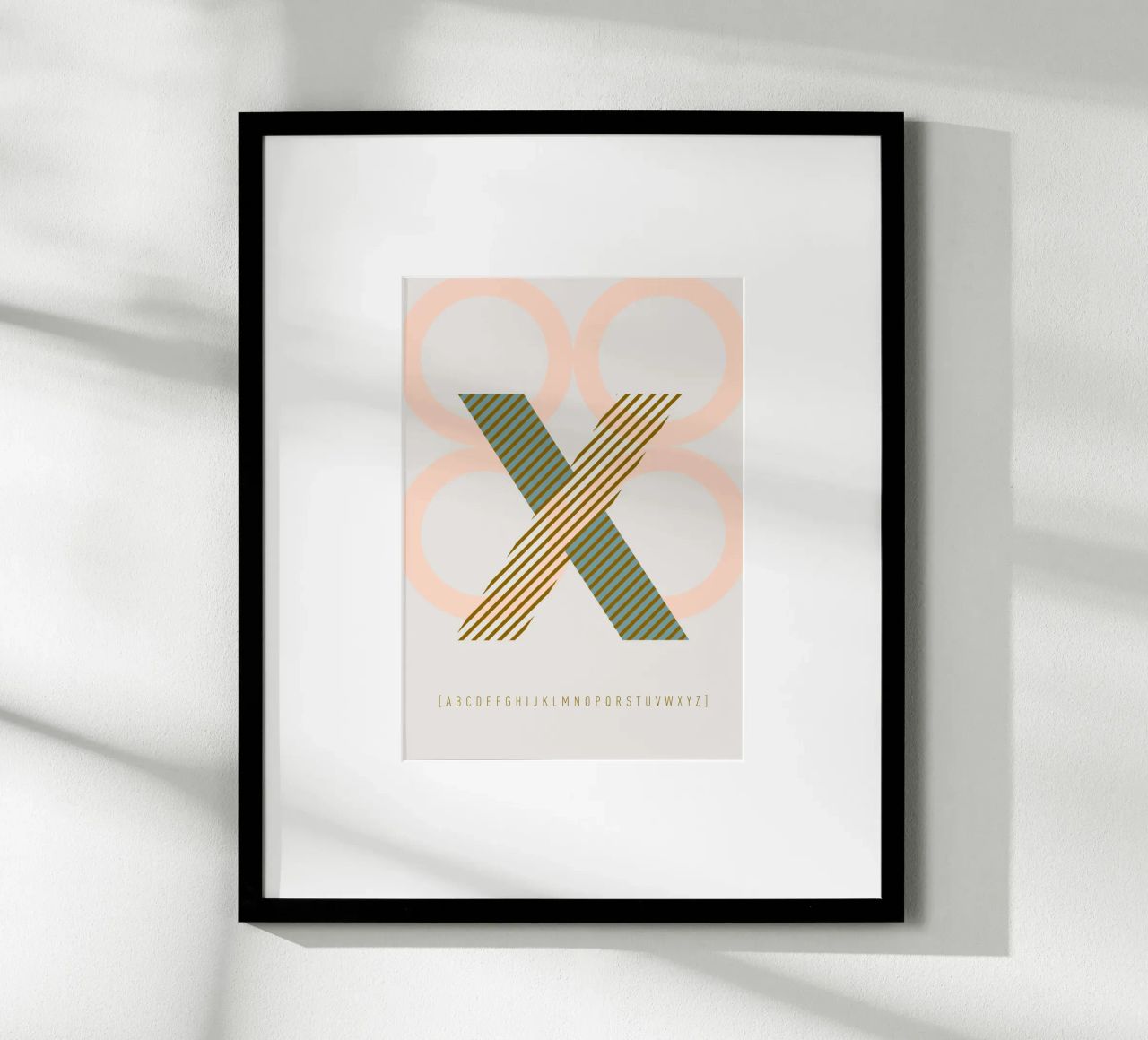 X Typeface Alphabet carta hahnemühle da lazydaypaper